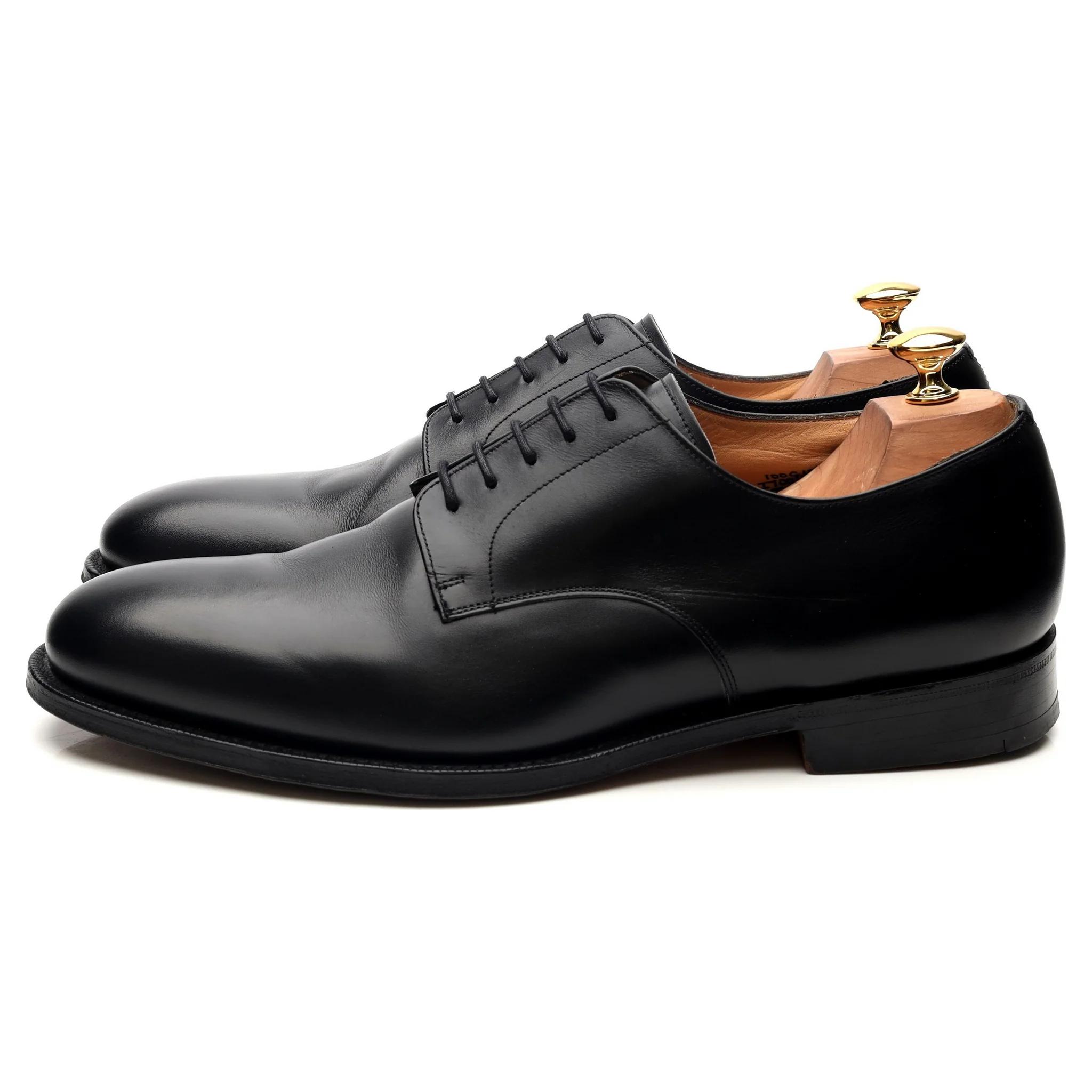 'Cranfield' Black Leather Derby UK 10 G - Image 2