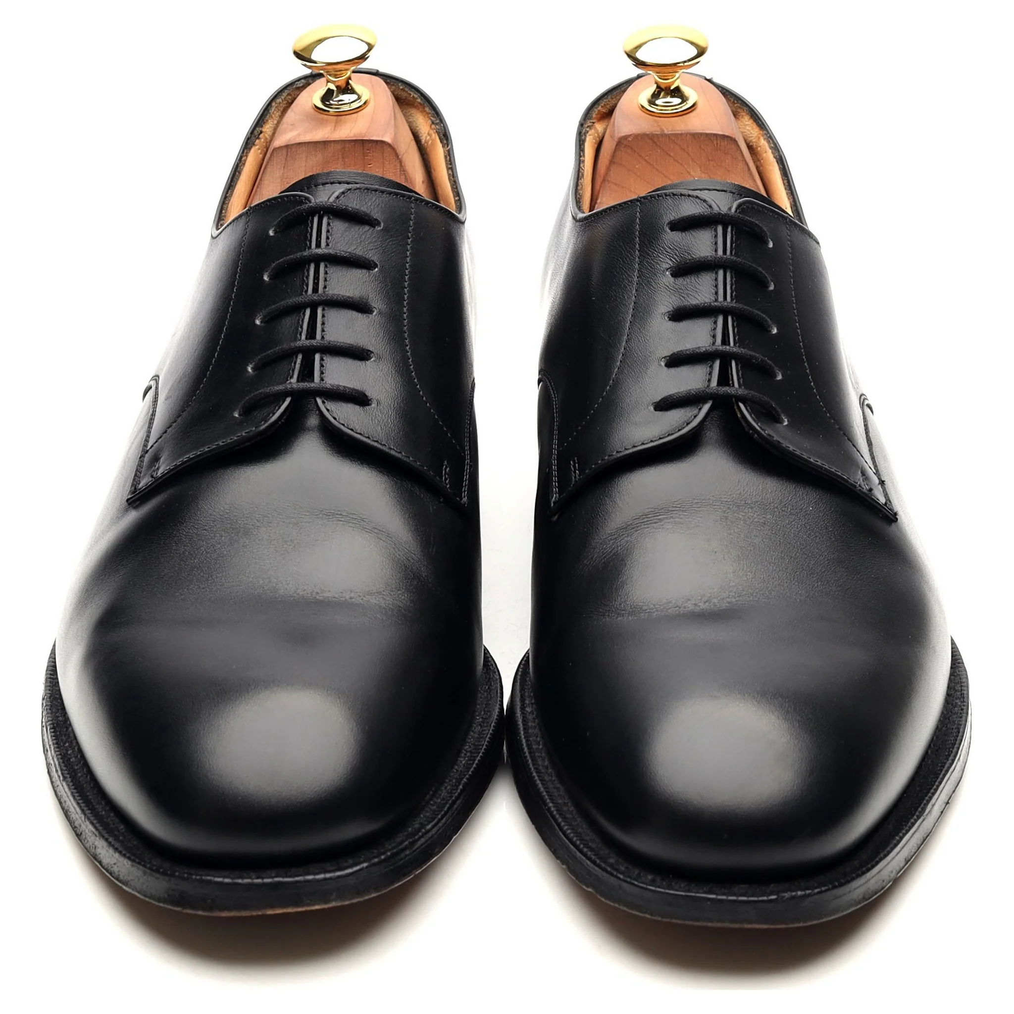 'Cranfield' Black Leather Derby UK 10 G - Image 9