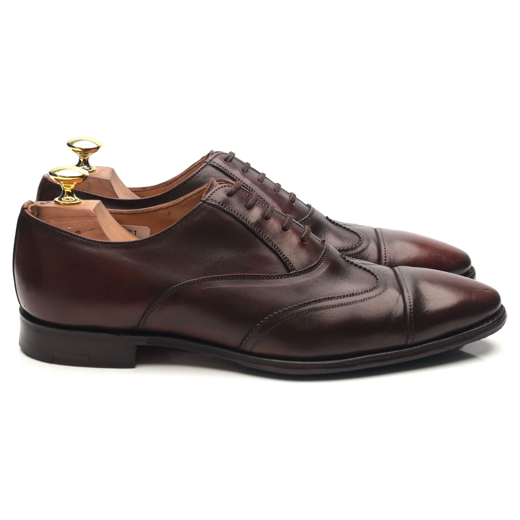 Jil Sander Dark Brown Leather Oxford UK 7 F - Image 6