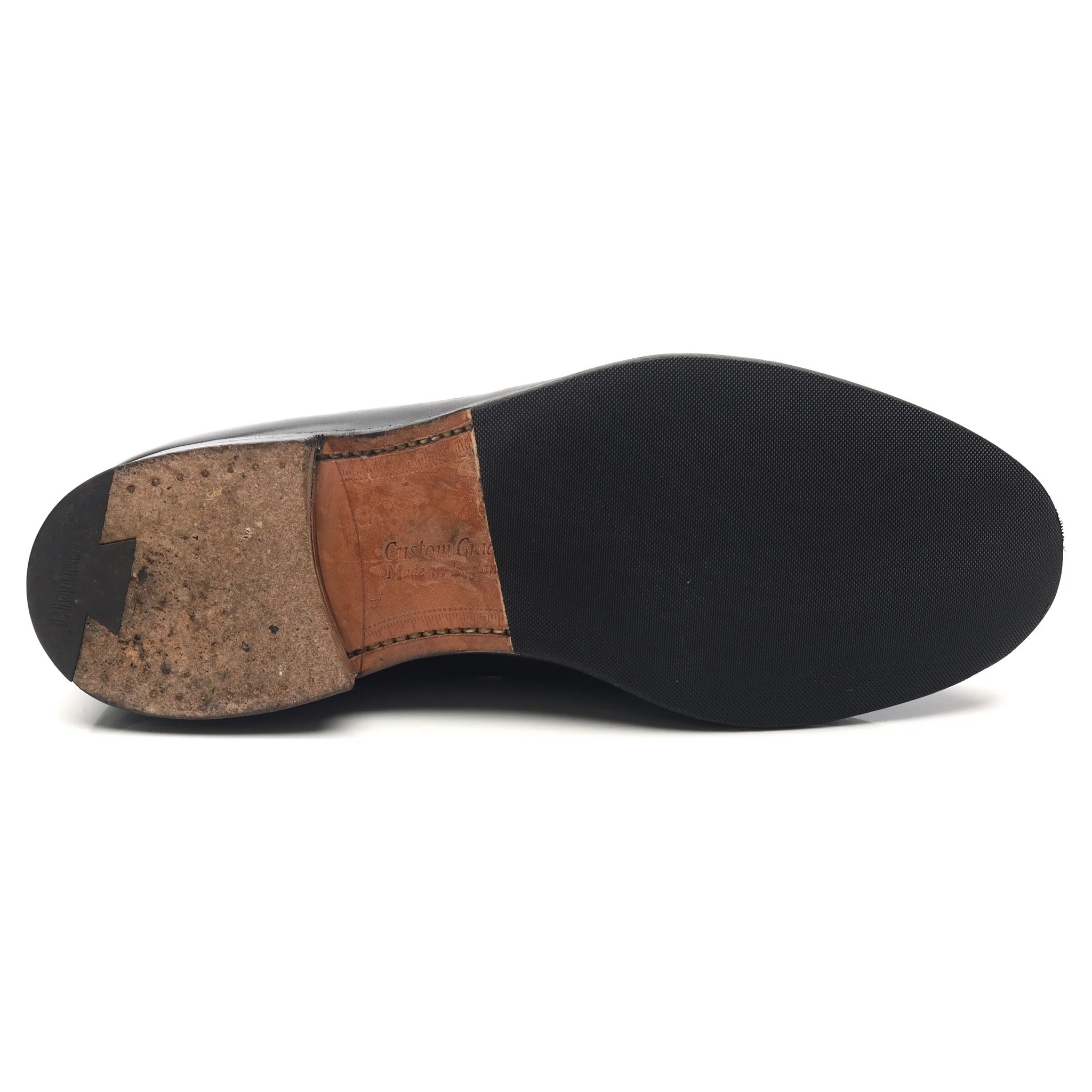 'Darwin' Black Leather Loafers UK 10.5 H - Image 11