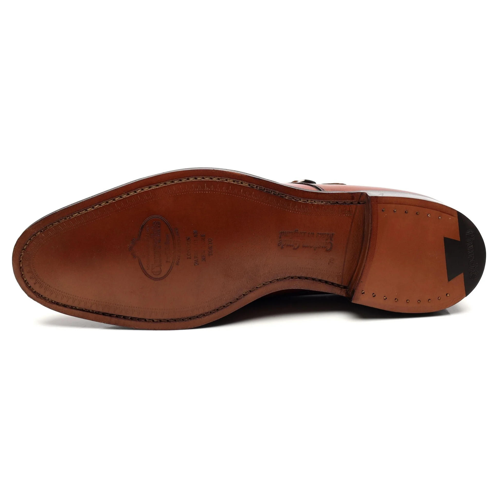 'Detroit' Tan Brown Leather Double Monk Strap UK 7 G - Image 10