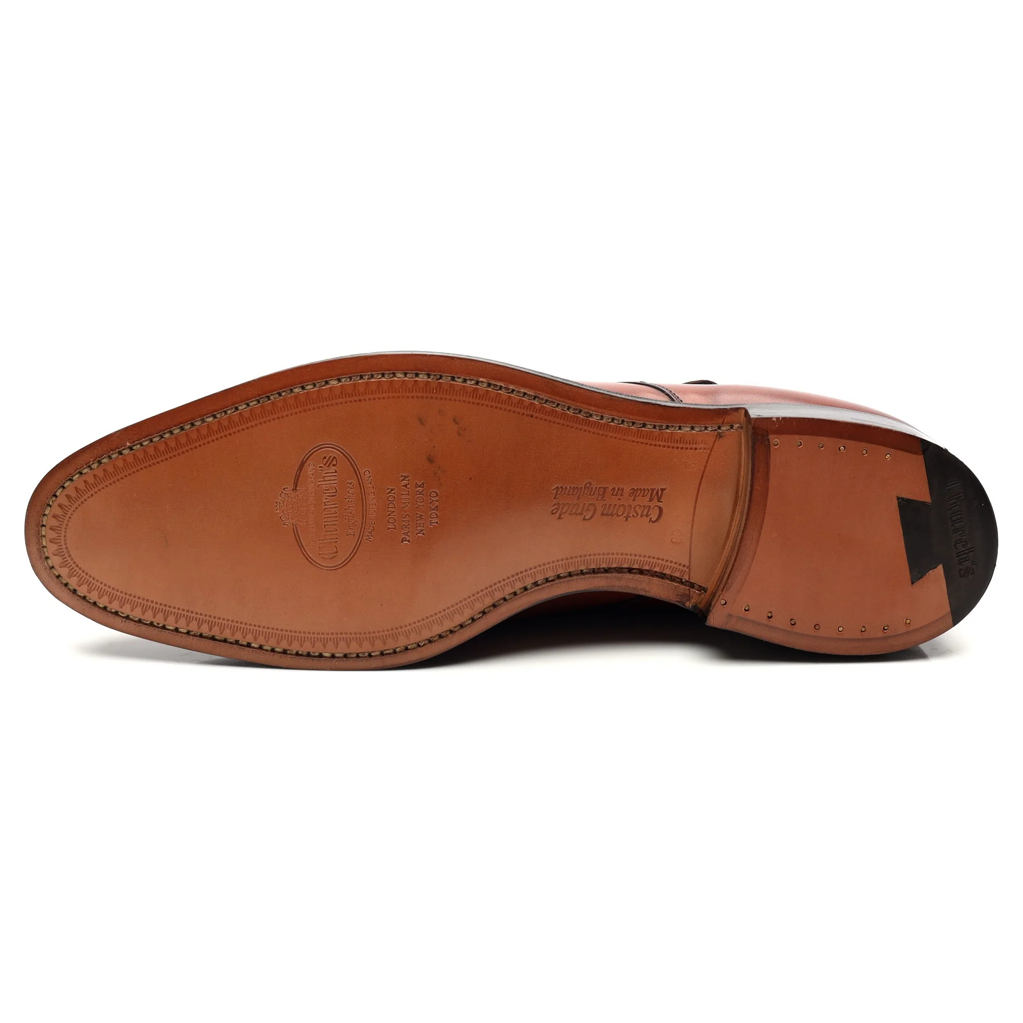 'Detroit' Tan Brown Leather Double Monk Strap UK 8 G - Image 10