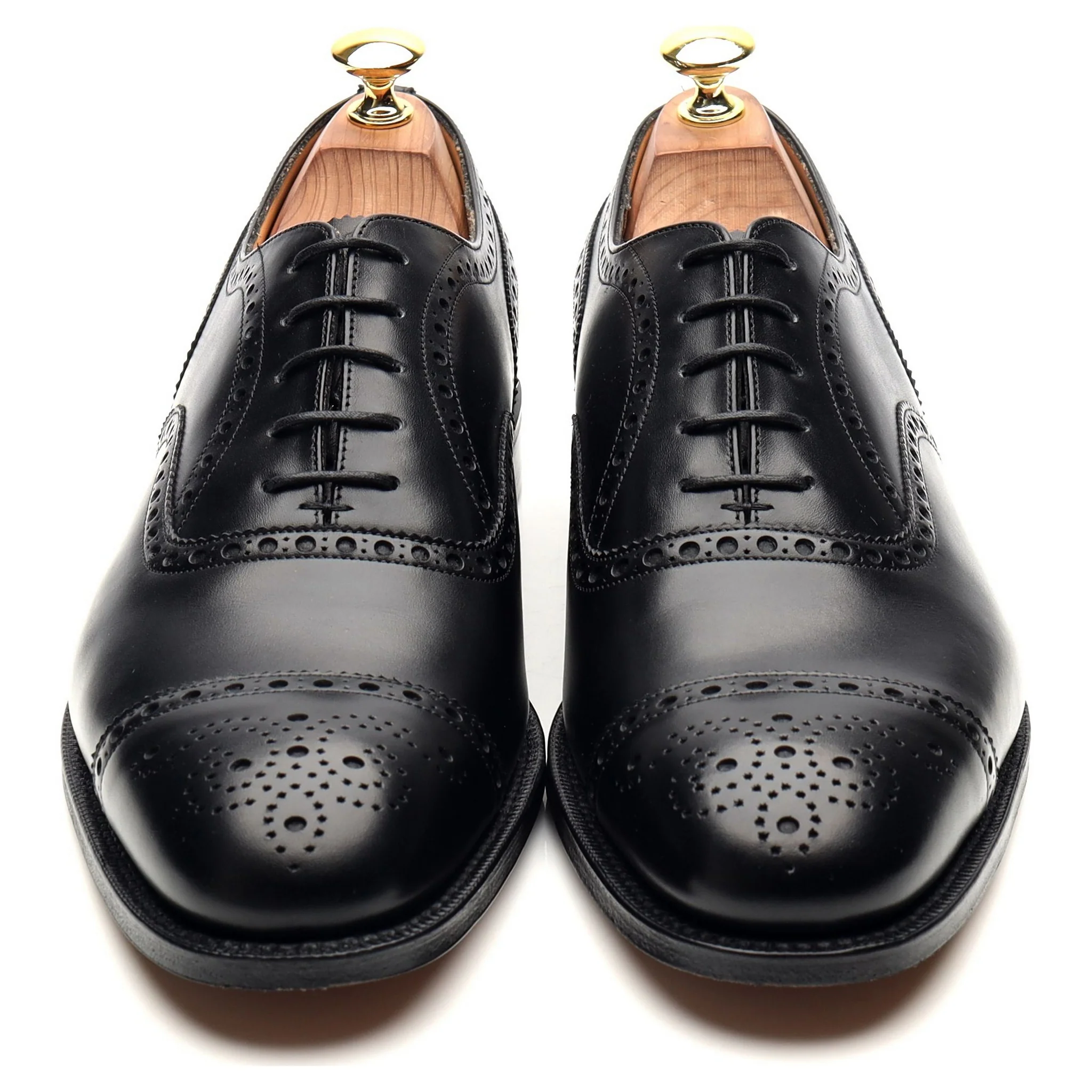 'Diplomat' Black Leather Oxford Semi Brogues UK 8.5 F - Image 9