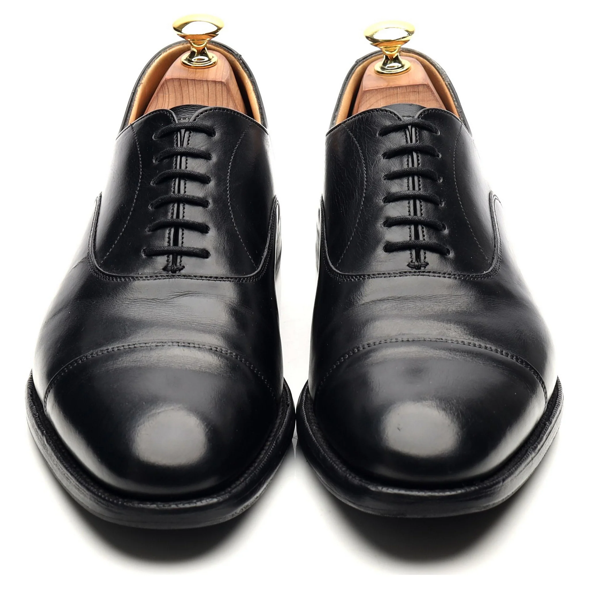 'Dubai' Black Leather Oxford UK 8 F - Image 9