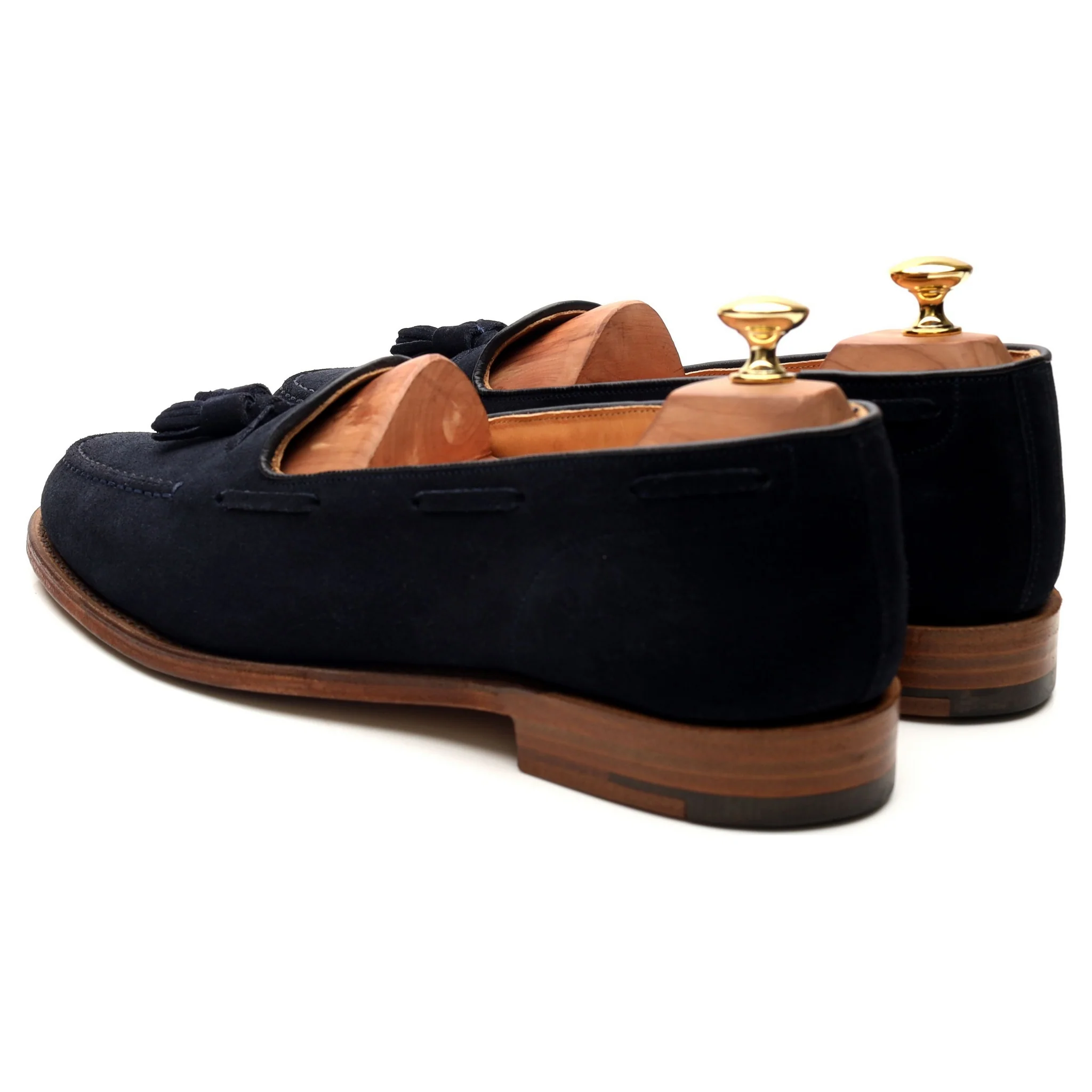 'Fosbury' Navy Blue Suede Tassel Loafers UK 10 F - Image 3