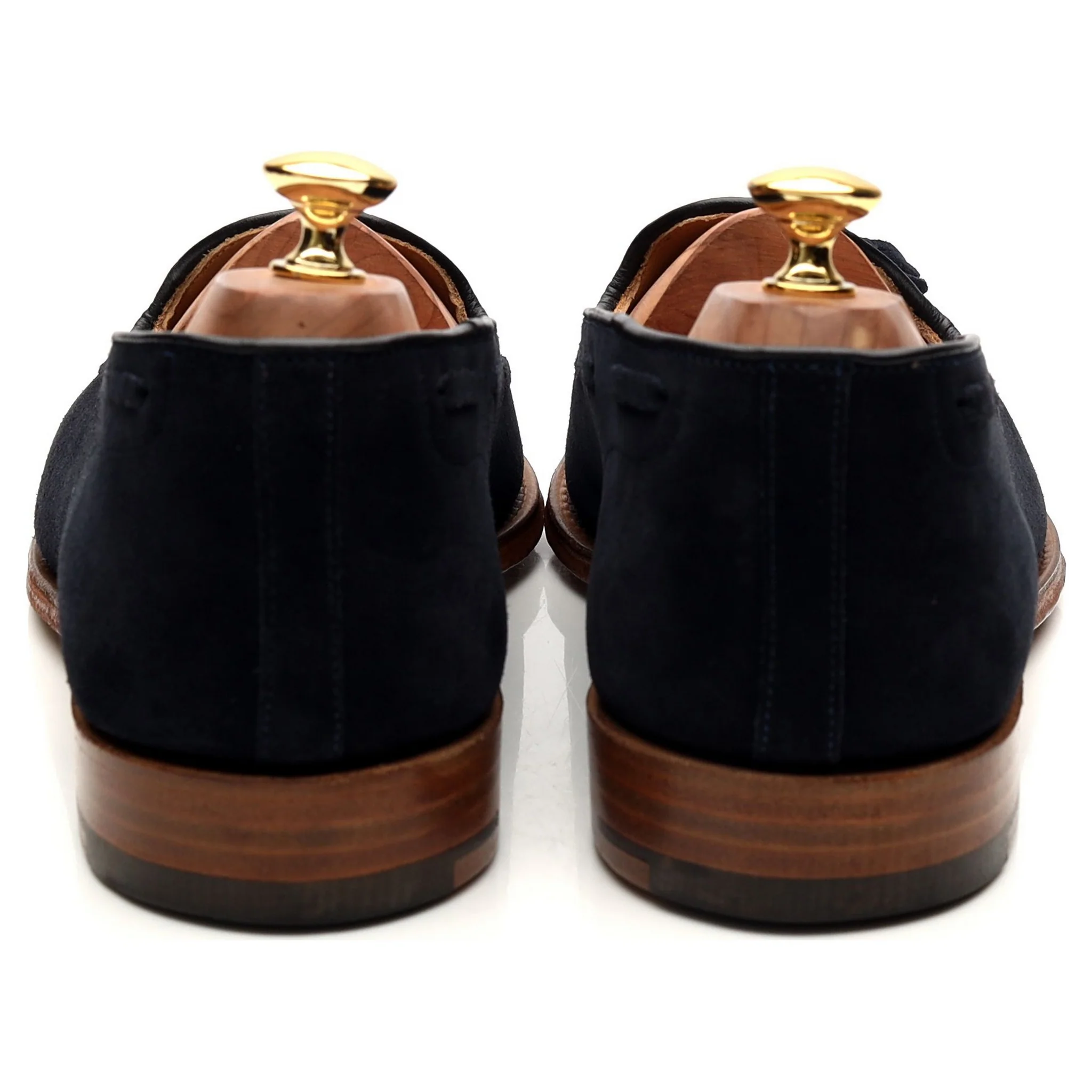 'Fosbury' Navy Blue Suede Tassel Loafers UK 10 F - Image 4