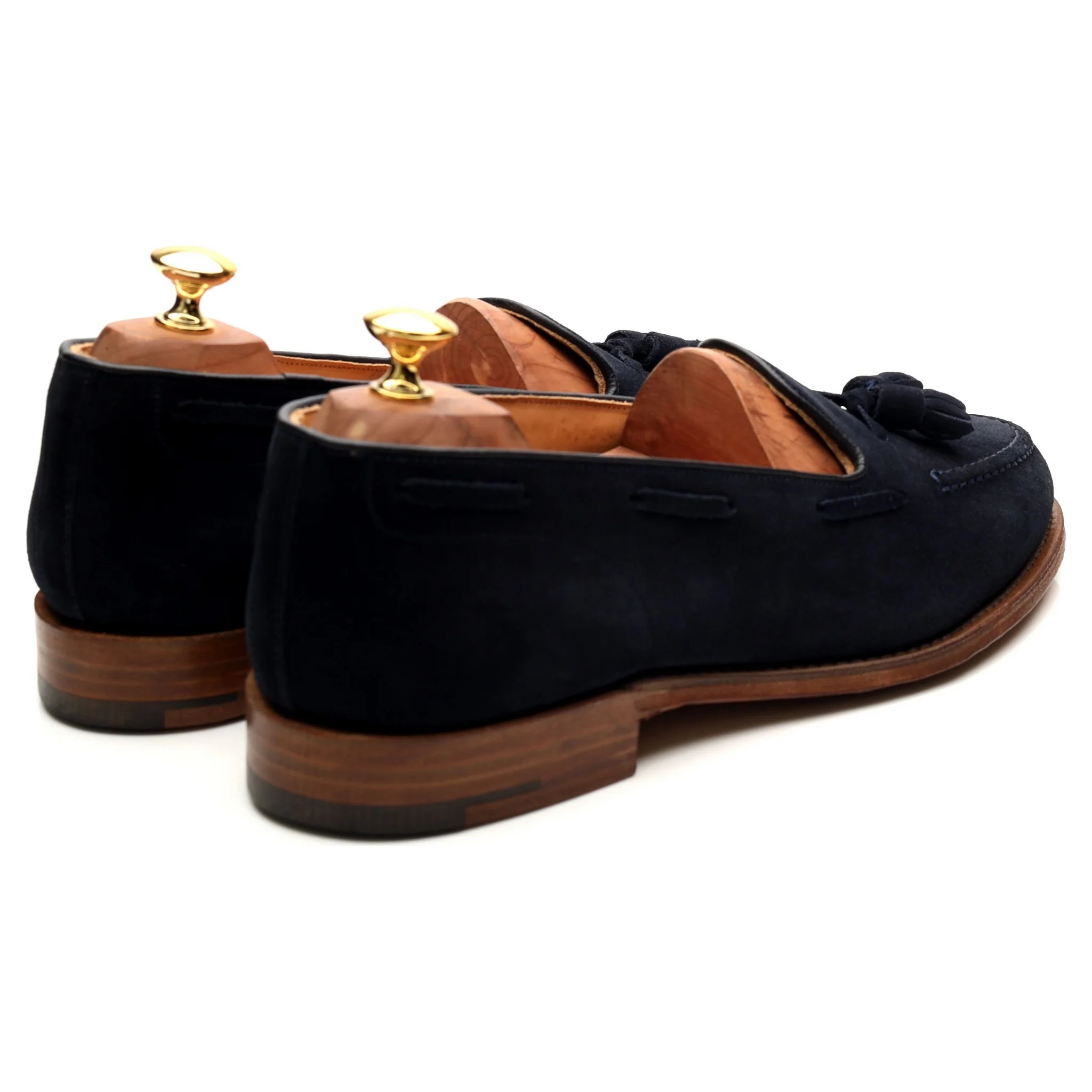 'Fosbury' Navy Blue Suede Tassel Loafers UK 10 F - Image 5