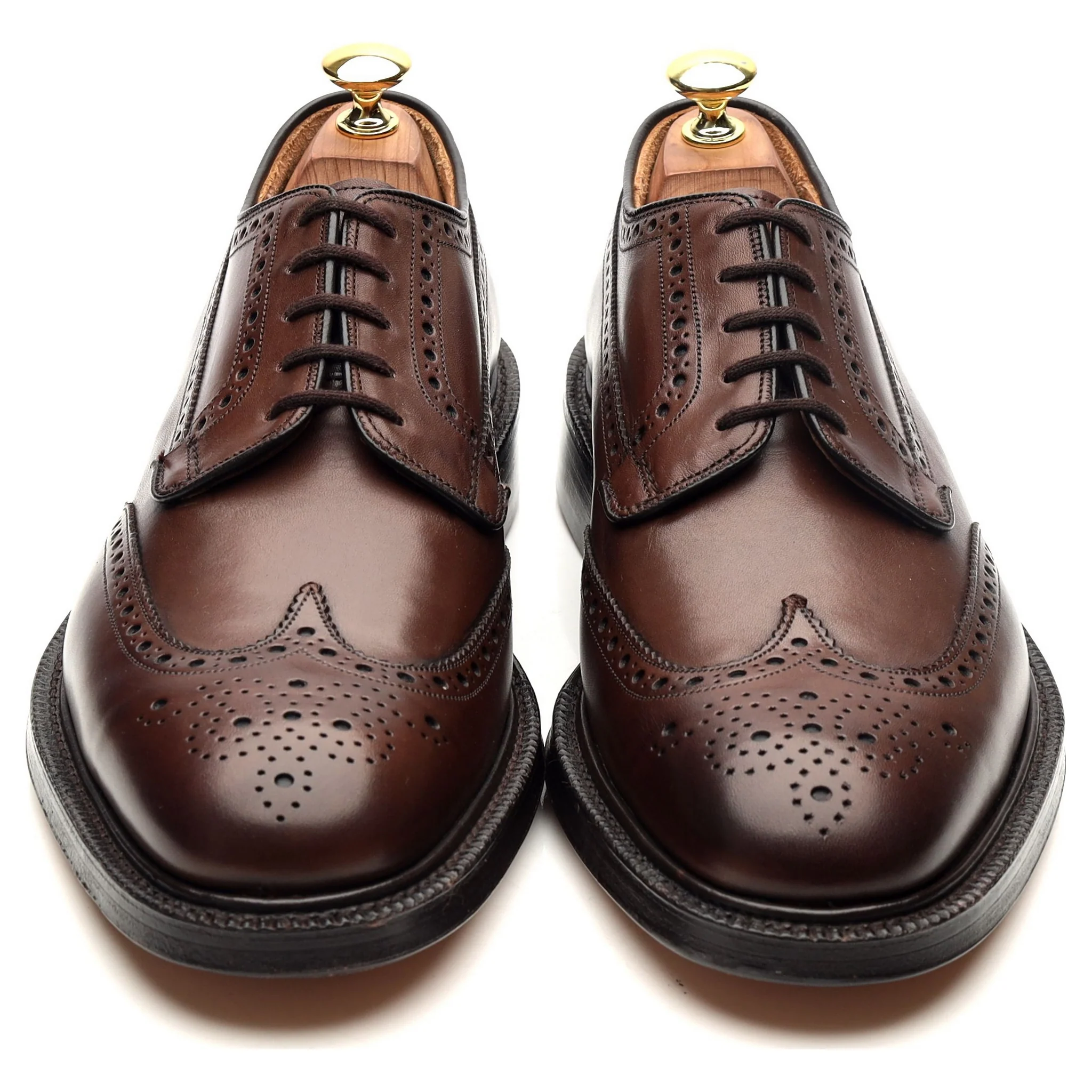 'Grafton' Brown Leather Derby Brogues UK 8 G - Image 9