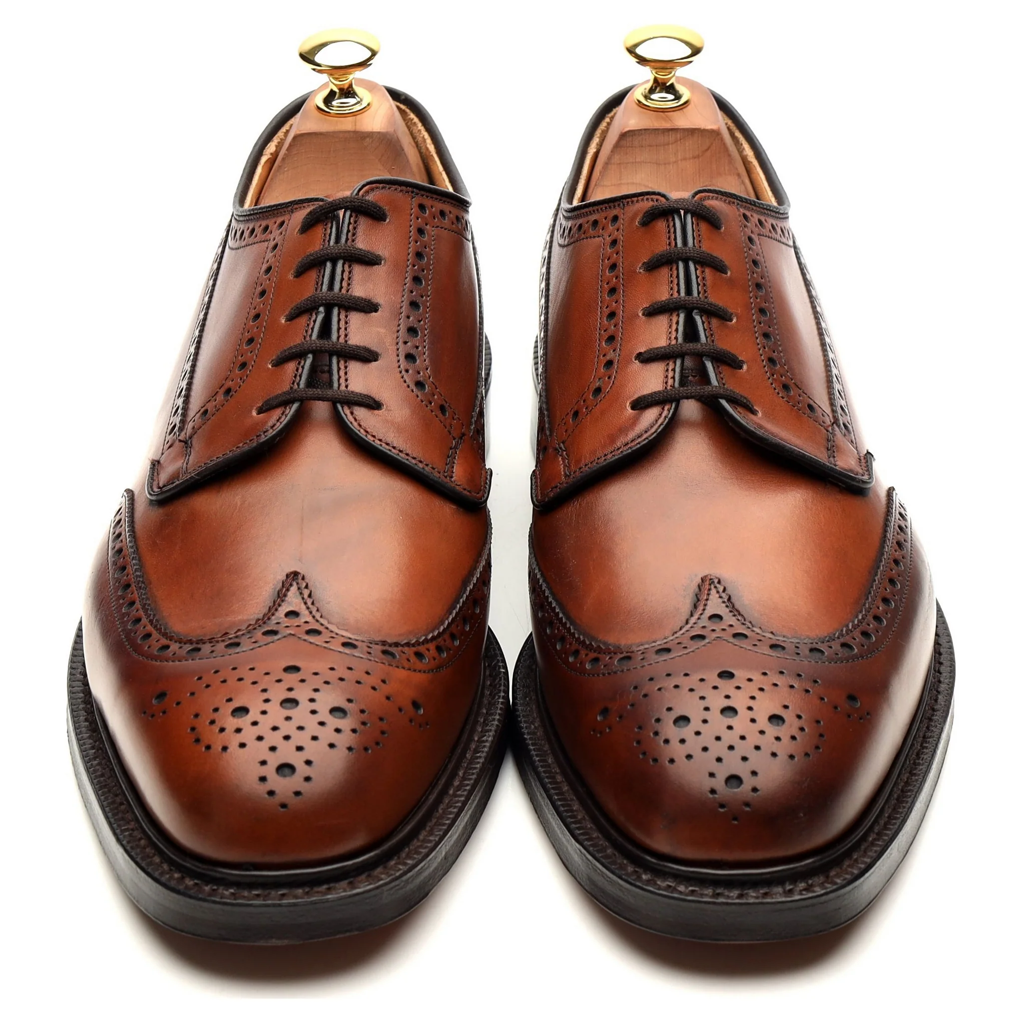 'Grafton' Brown Leather Derby Brogues UK 9 G - Image 9