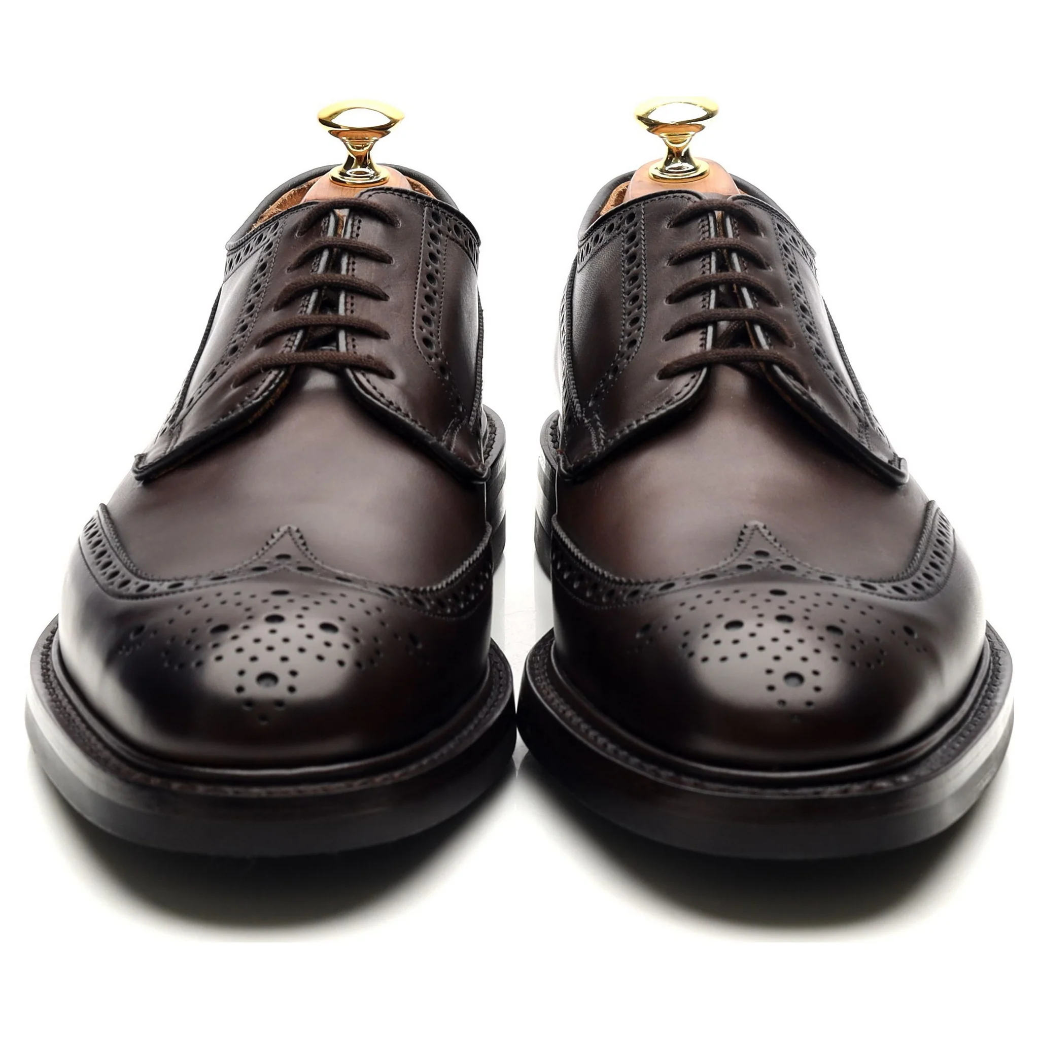 'Grafton' Dark Brown Leather Derby Brogues UK 8.5 F - Image 8