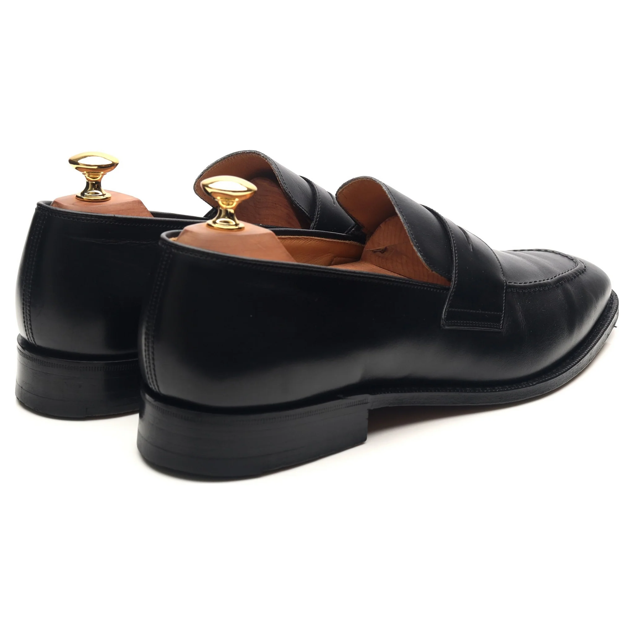 'Hertford' Black Leather Loafers UK 9.5 G - Image 5