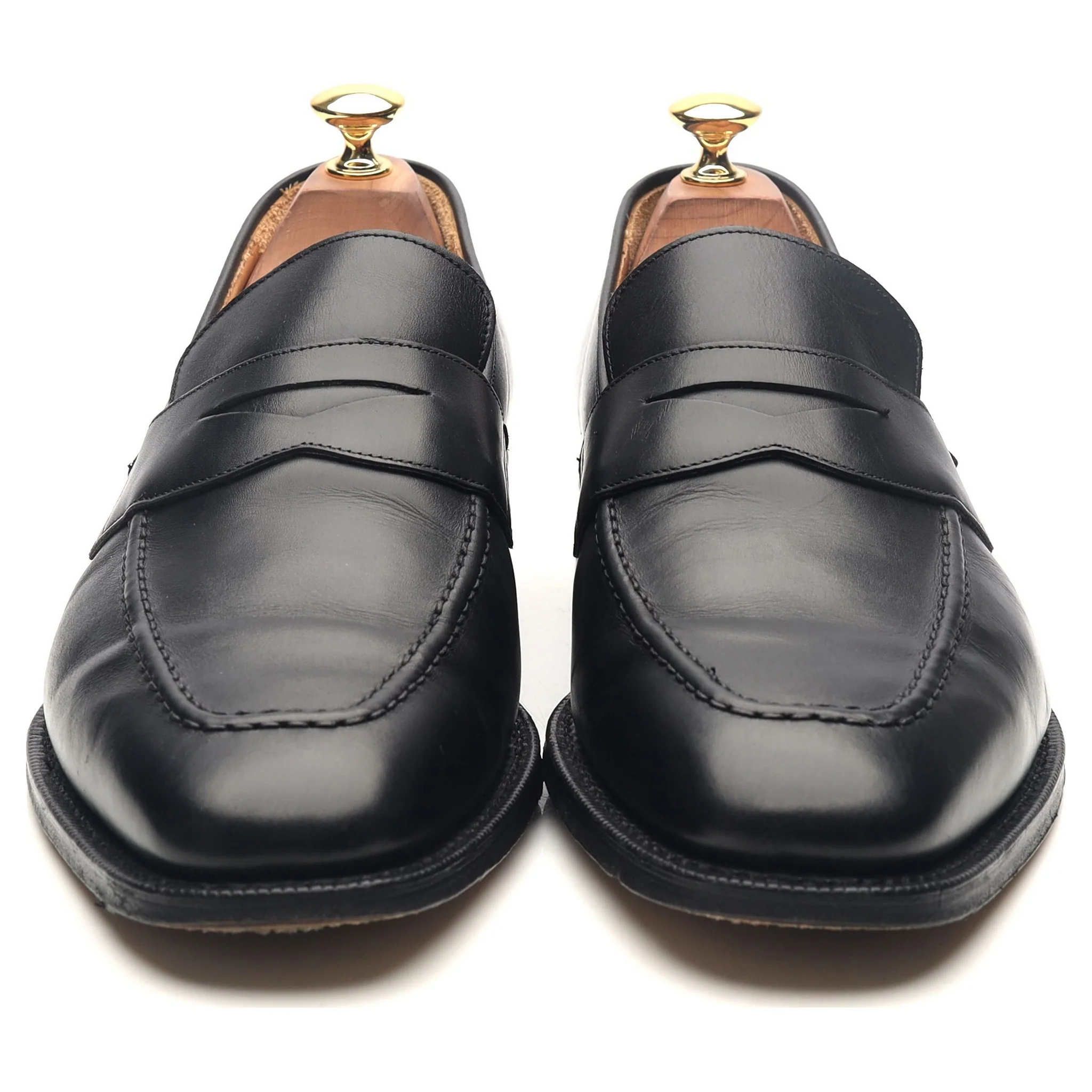 'Hertford' Black Leather Loafers UK 9.5 G - Image 8