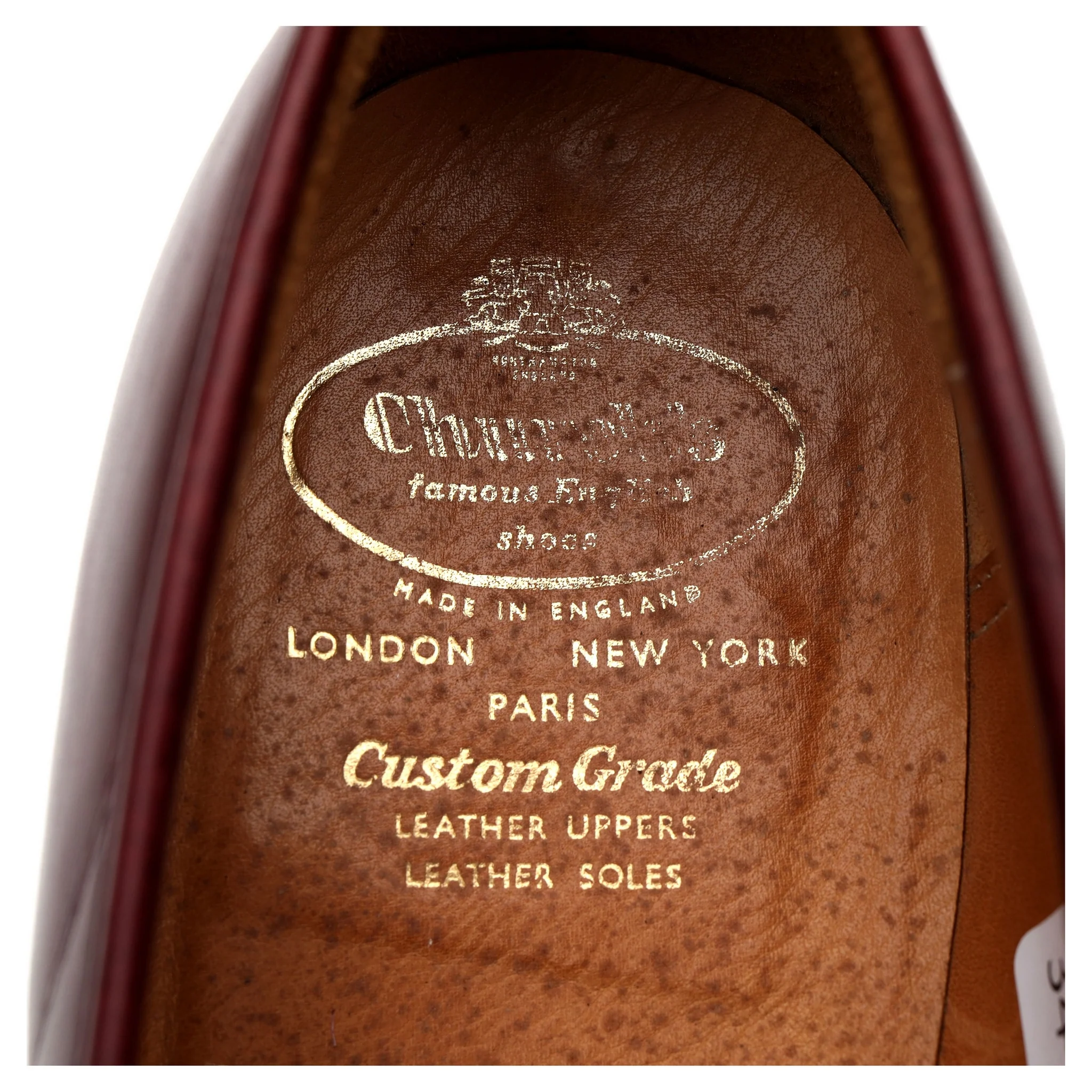'Hilton' Burgundy Leather Loafers UK 10.5 F - Image 12
