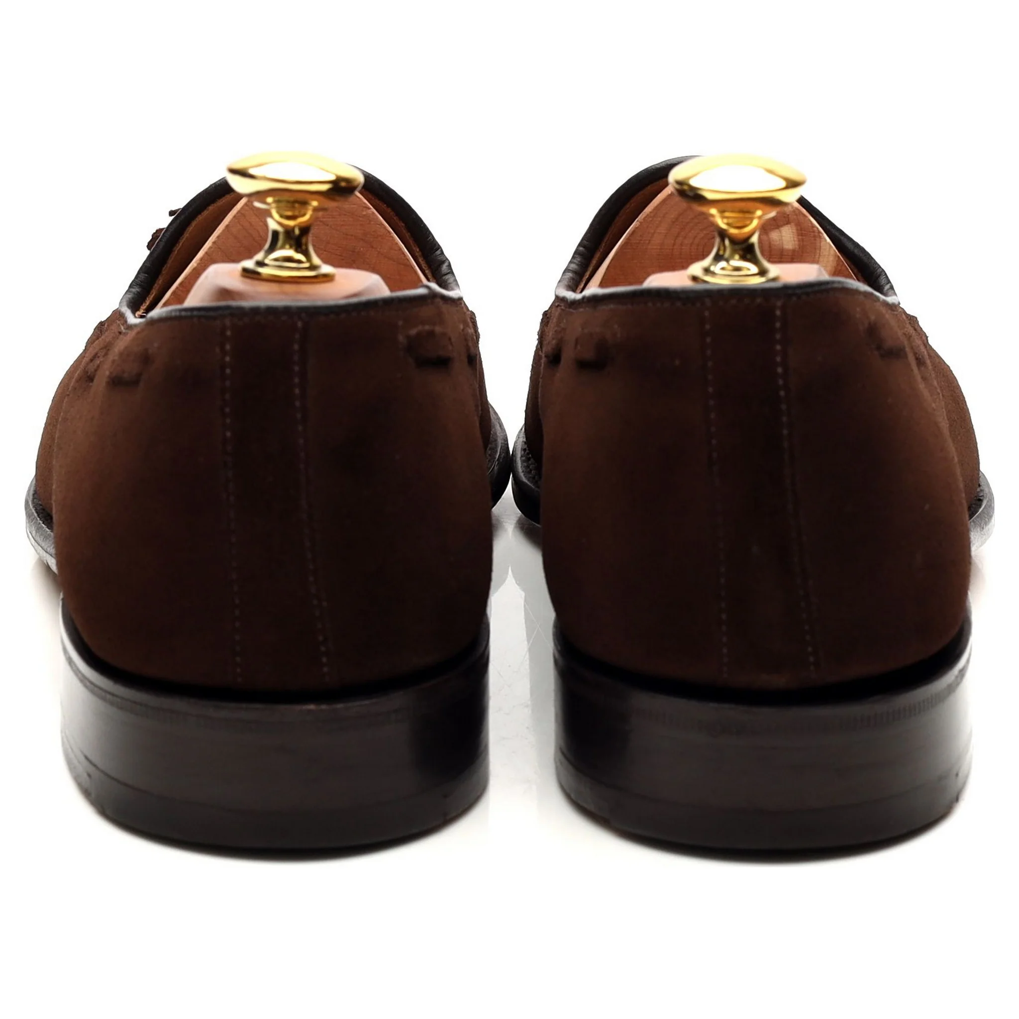 'Keats 450' Brown Suede Tassel Loafers UK 6.5 F - Image 4