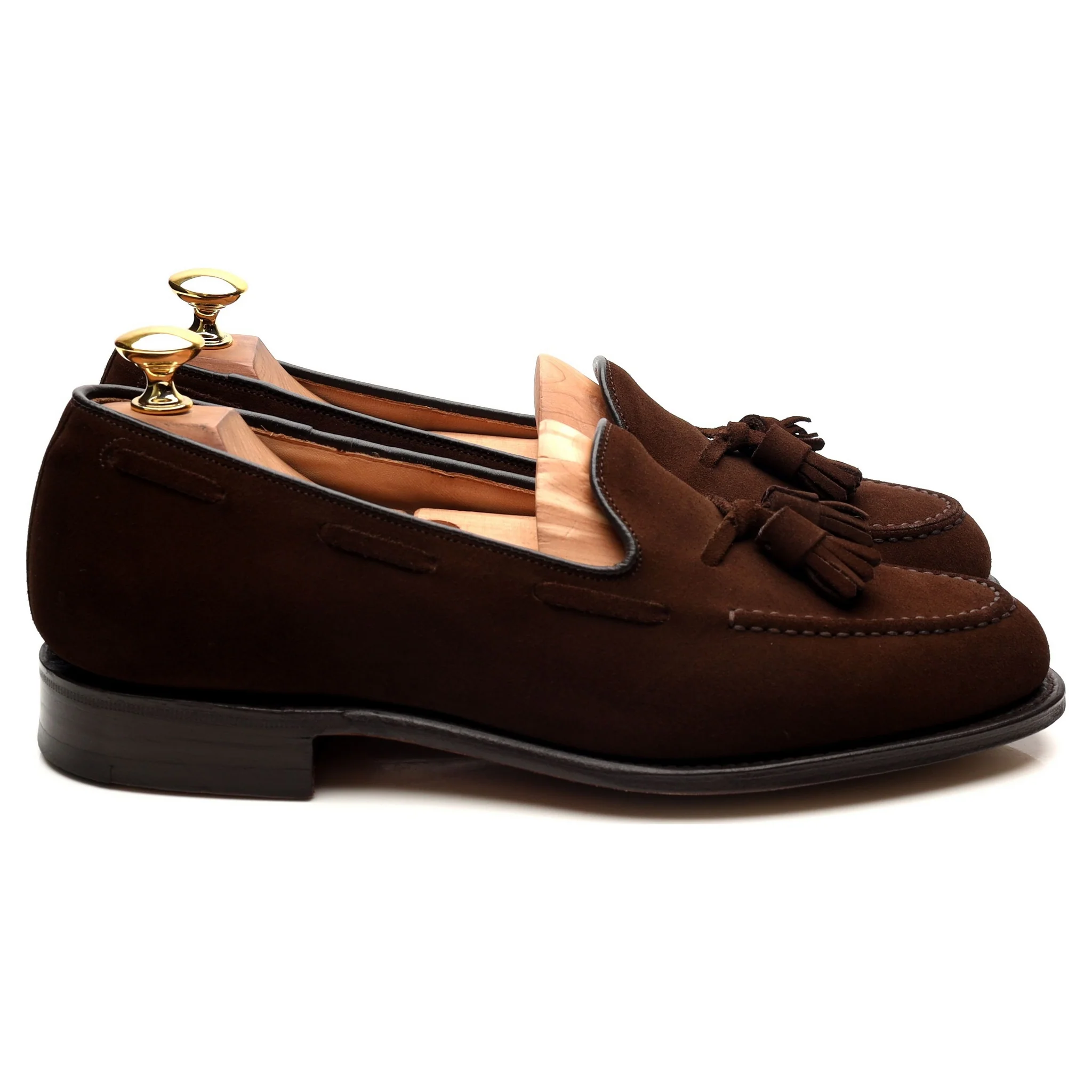 'Keats 450' Brown Suede Tassel Loafers UK 6.5 F - Image 6