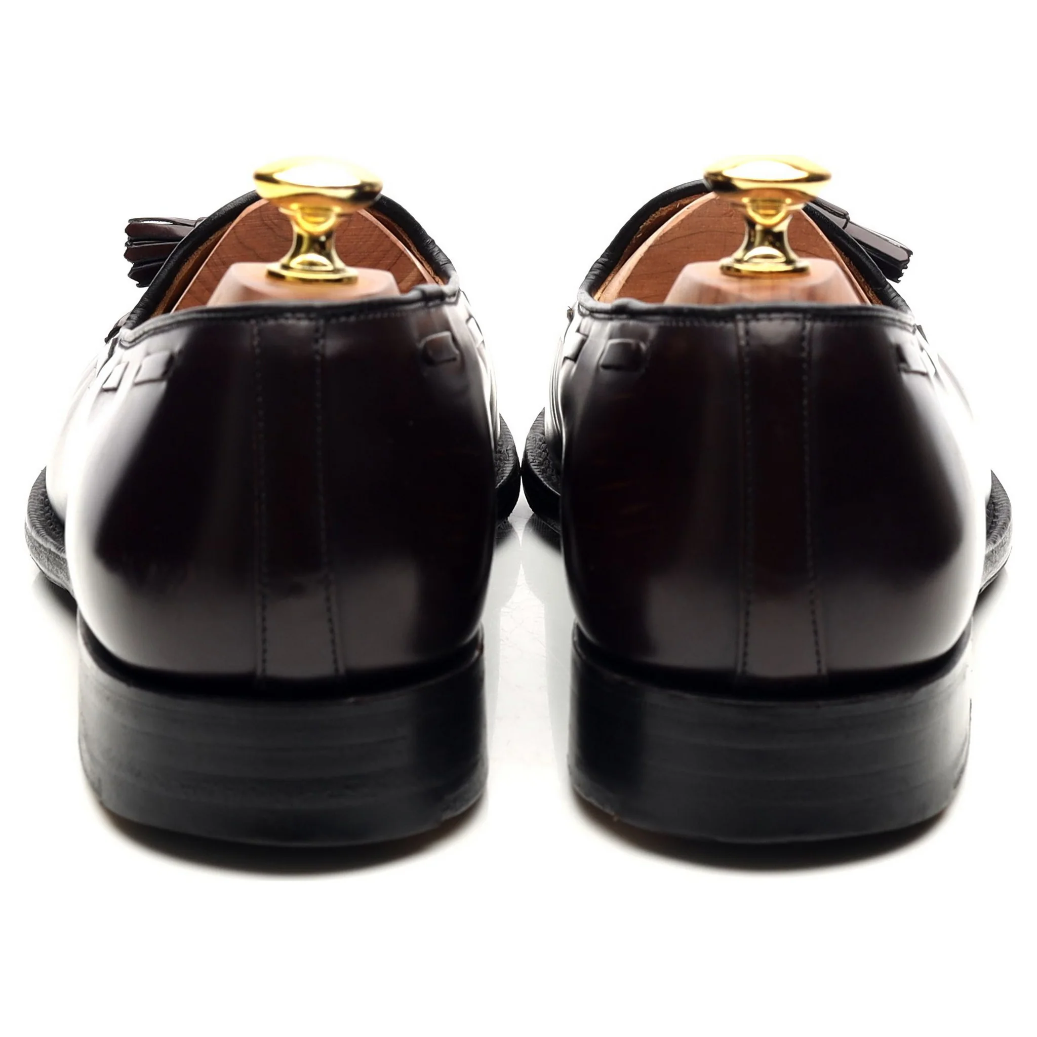 'Keats II' Burgundy Leather Tassel Loafers UK 8.5 F - Image 4