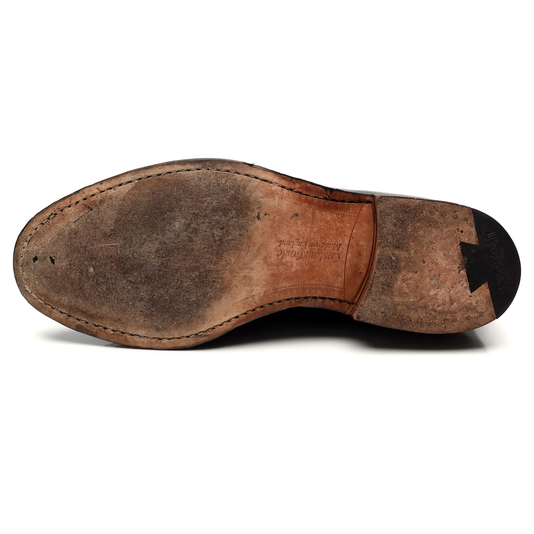 'Keats II' Burgundy Leather Tassel Loafers UK 8 F - Image 10