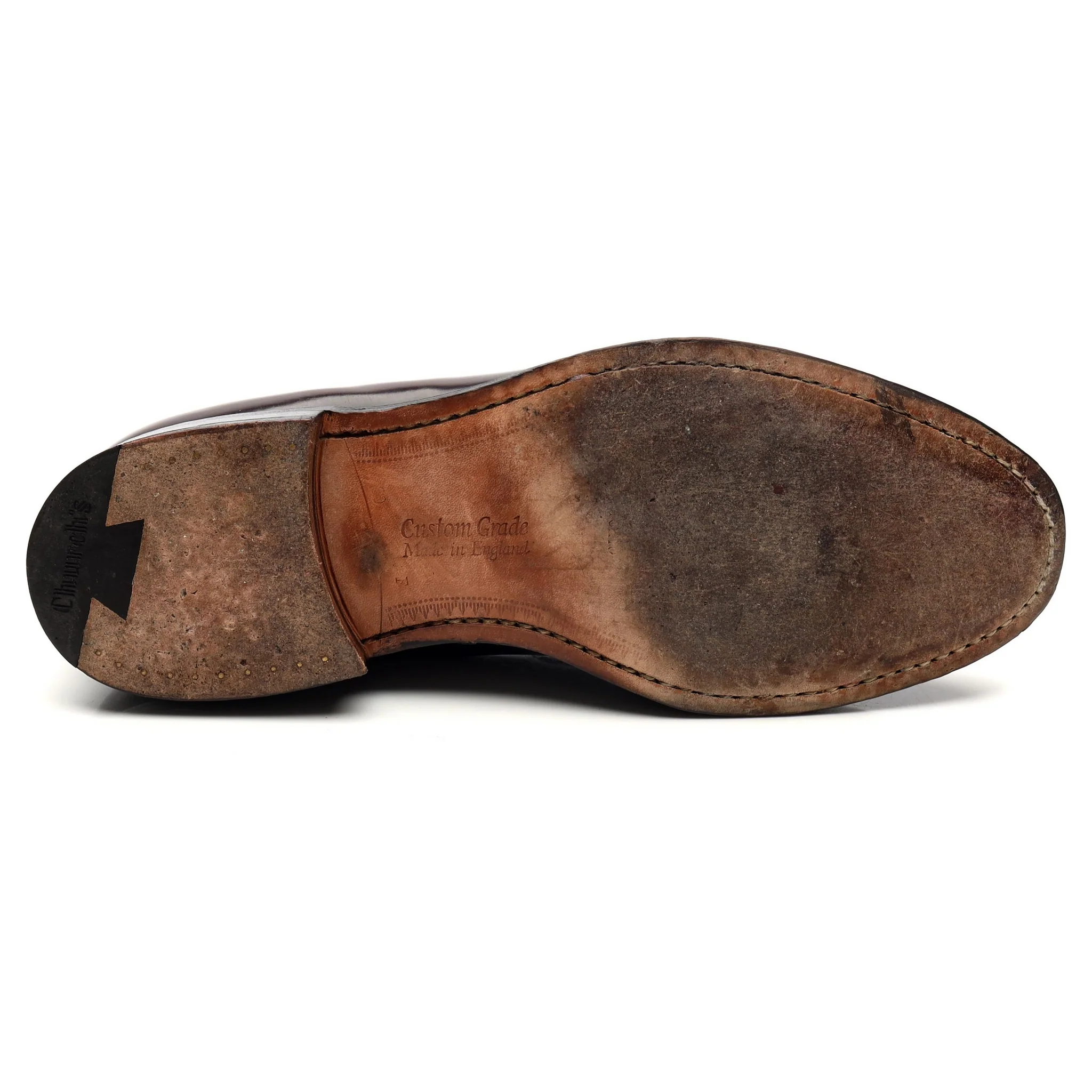 'Keats II' Burgundy Leather Tassel Loafers UK 8 F - Image 11
