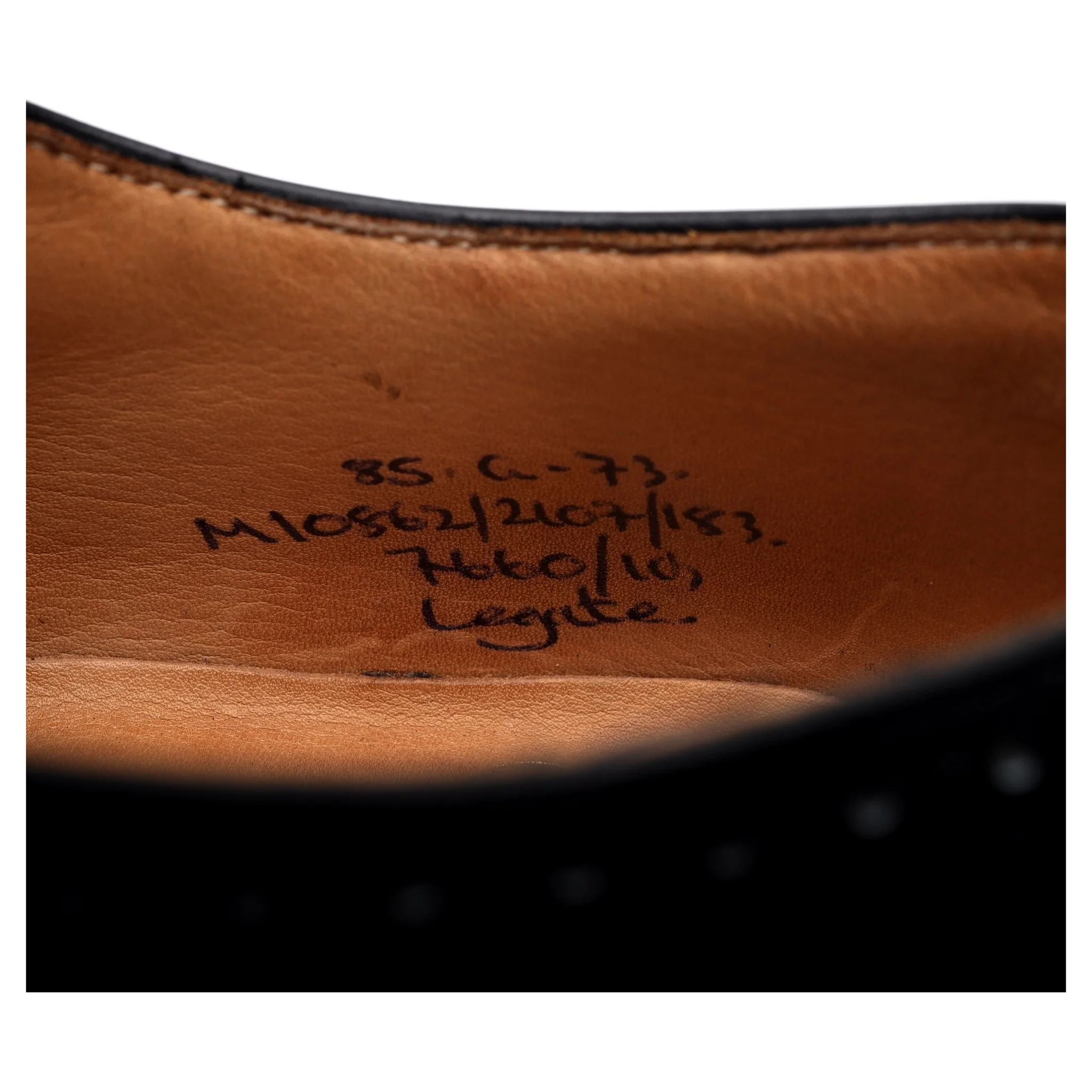 'Legate' Black Leather Oxford Semi Brogues UK 8.5 G - Image 13