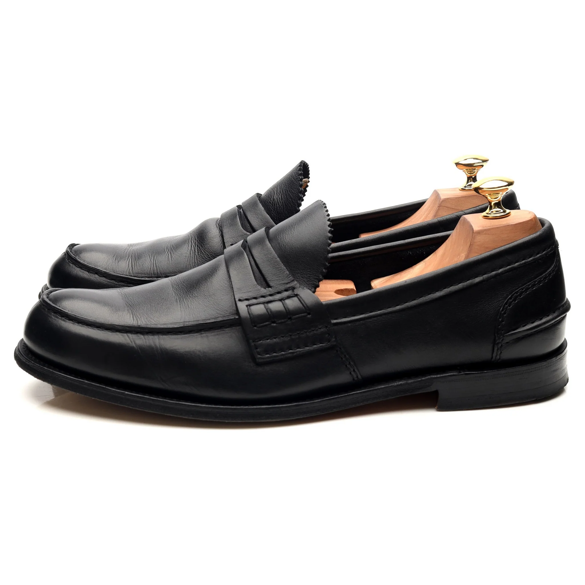 'Pembrey' Black Leather Loafers UK 10.5 G - Image 2