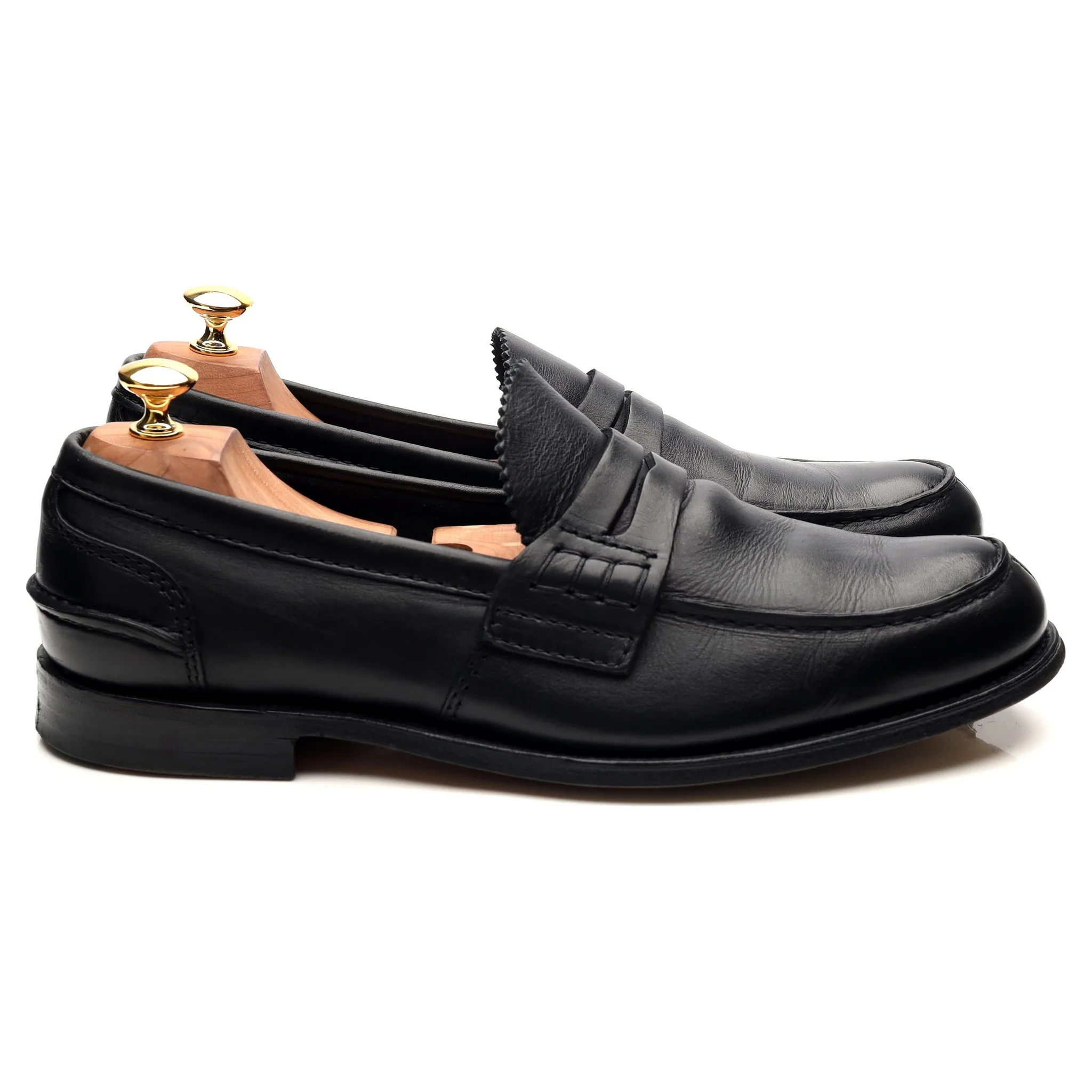 'Pembrey' Black Leather Loafers UK 10.5 G - Image 6