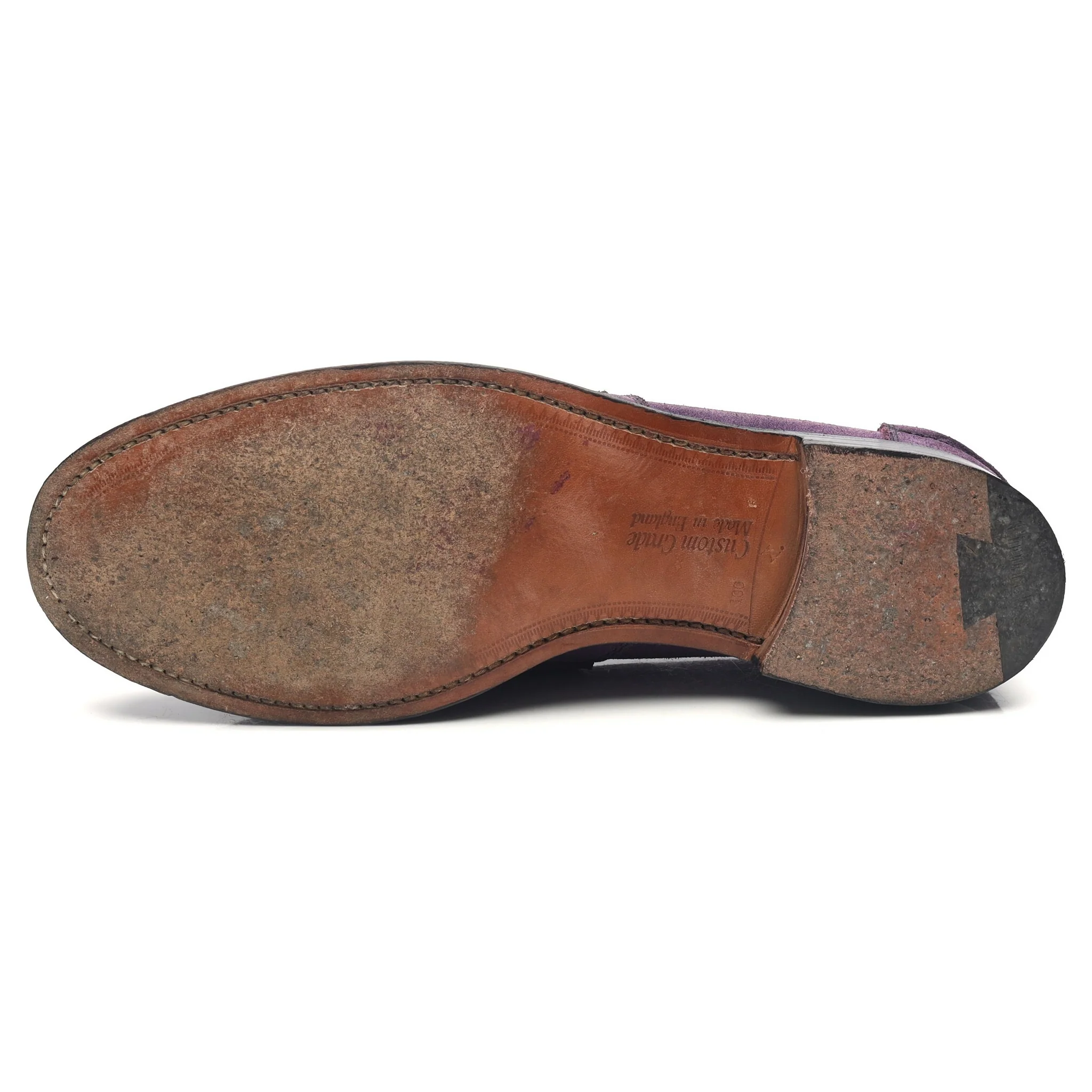 'Pembrey' Purple Suede Loafers UK 10 F - Image 10