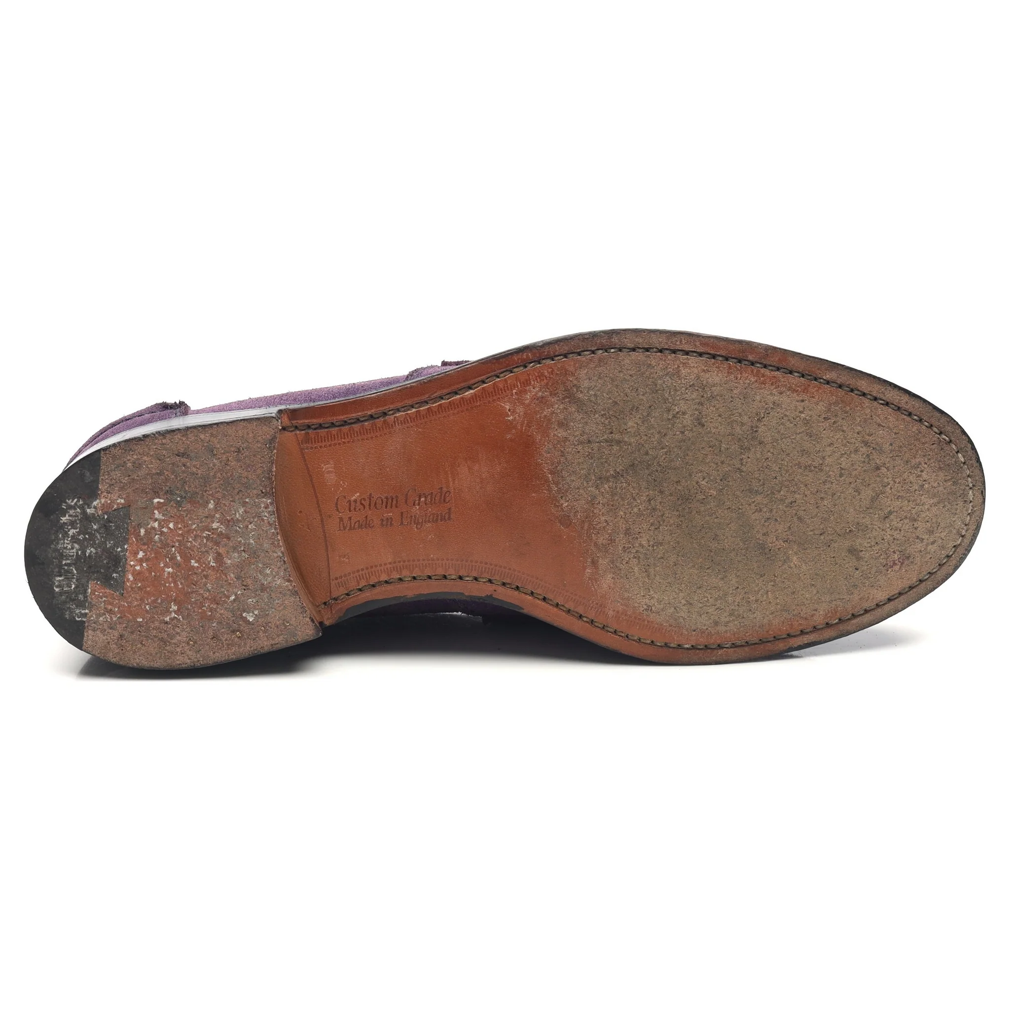 'Pembrey' Purple Suede Loafers UK 10 F - Image 11
