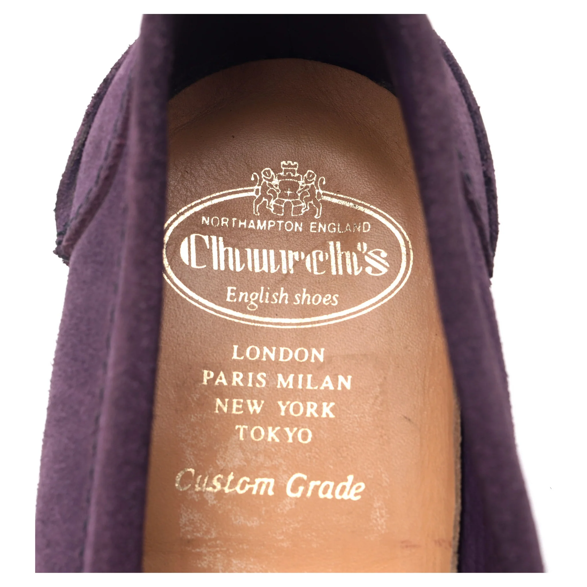 'Pembrey' Purple Suede Loafers UK 10 F - Image 12