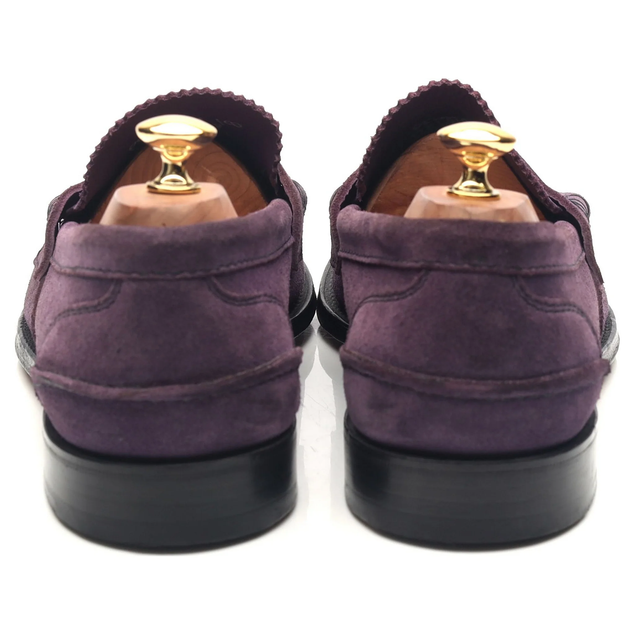 'Pembrey' Purple Suede Loafers UK 10 F - Image 4