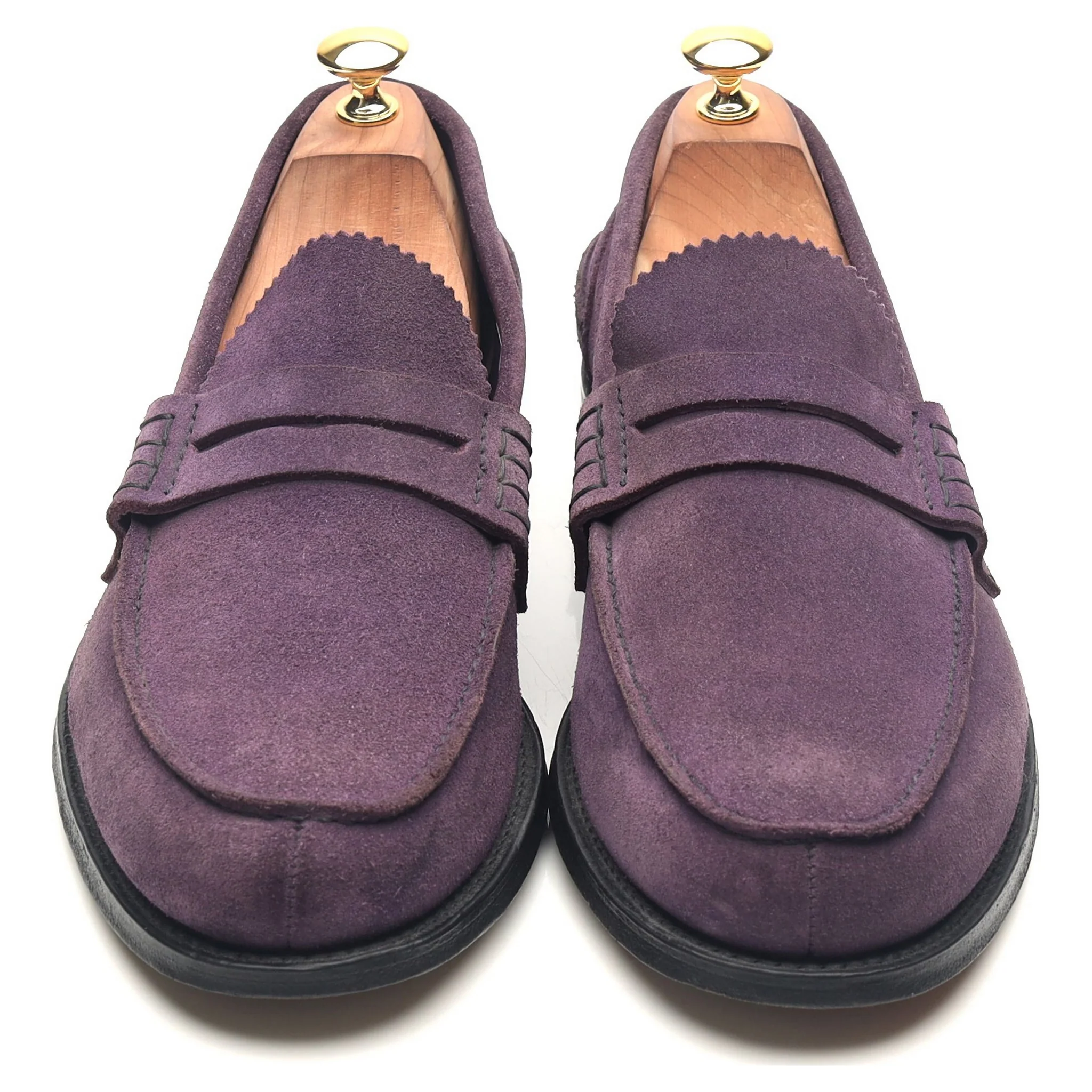 'Pembrey' Purple Suede Loafers UK 10 F - Image 9