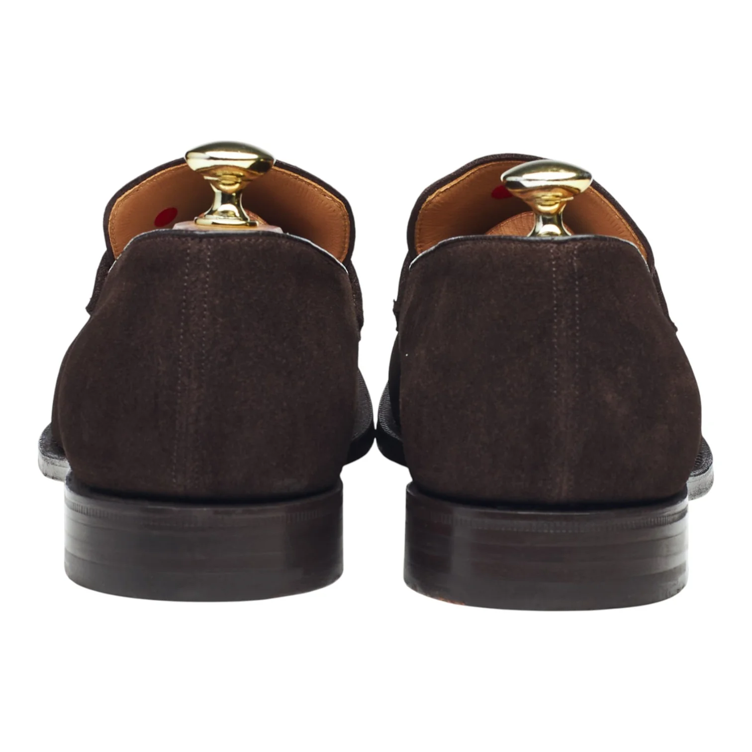 'Prague' Dark Brown Suede Split Toe Loafers UK 8.5 F - Image 4