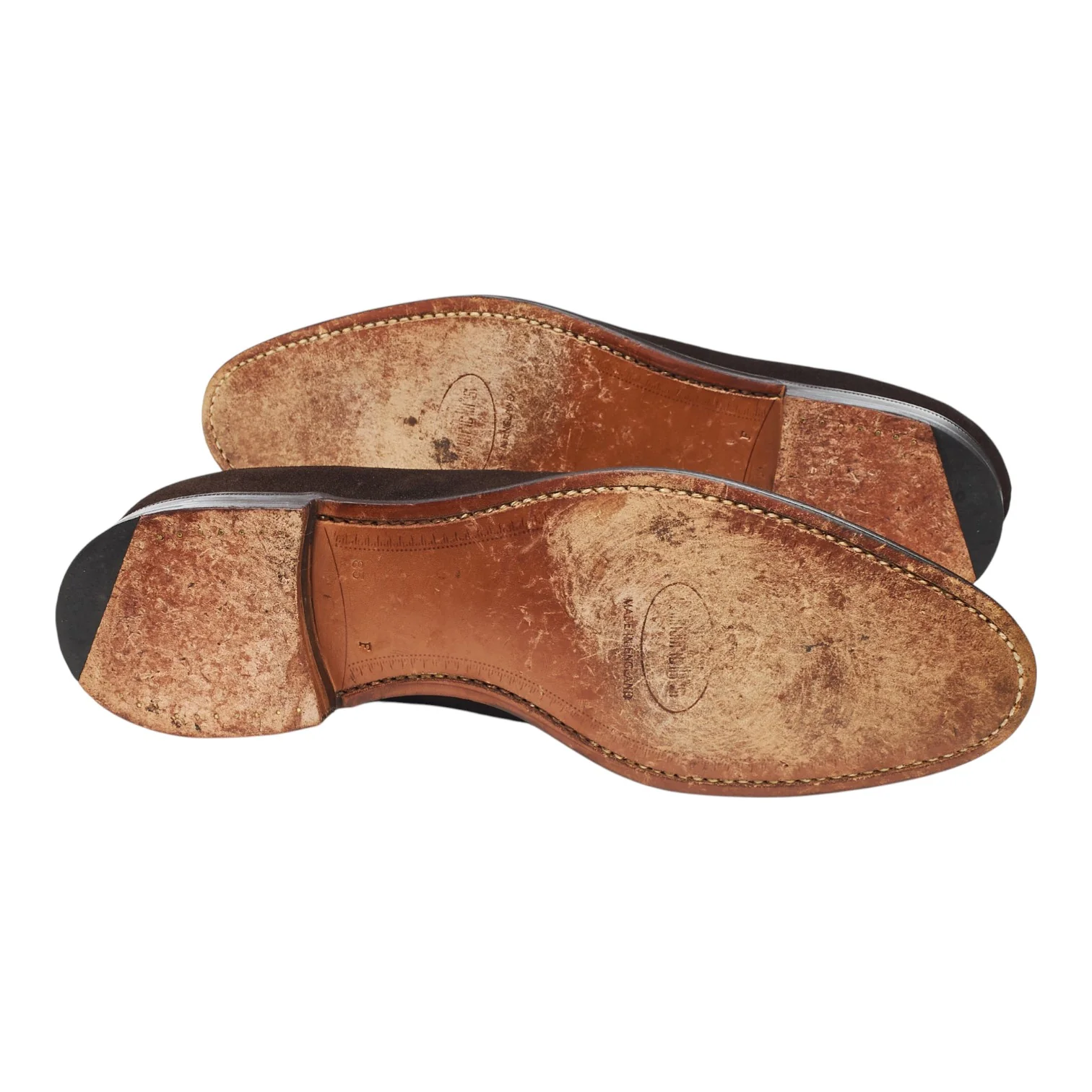 'Prague' Dark Brown Suede Split Toe Loafers UK 8.5 F - Image 5