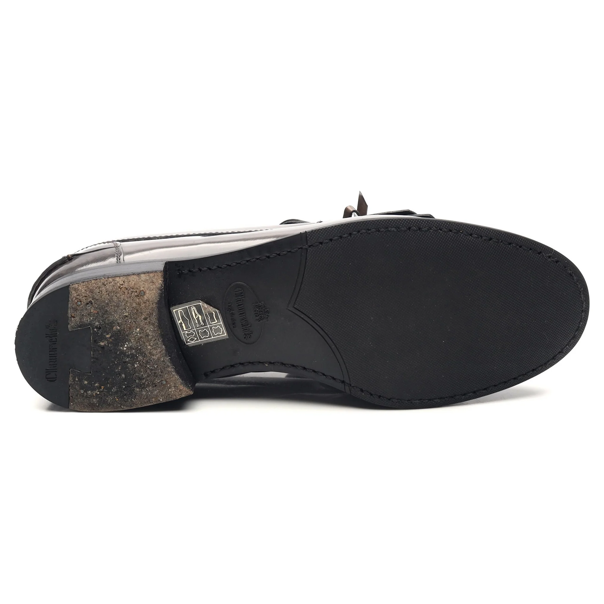 Women's 'Rachel Met' Grey Leather Fringe Loafers UK 4 EU 37 - Image 11