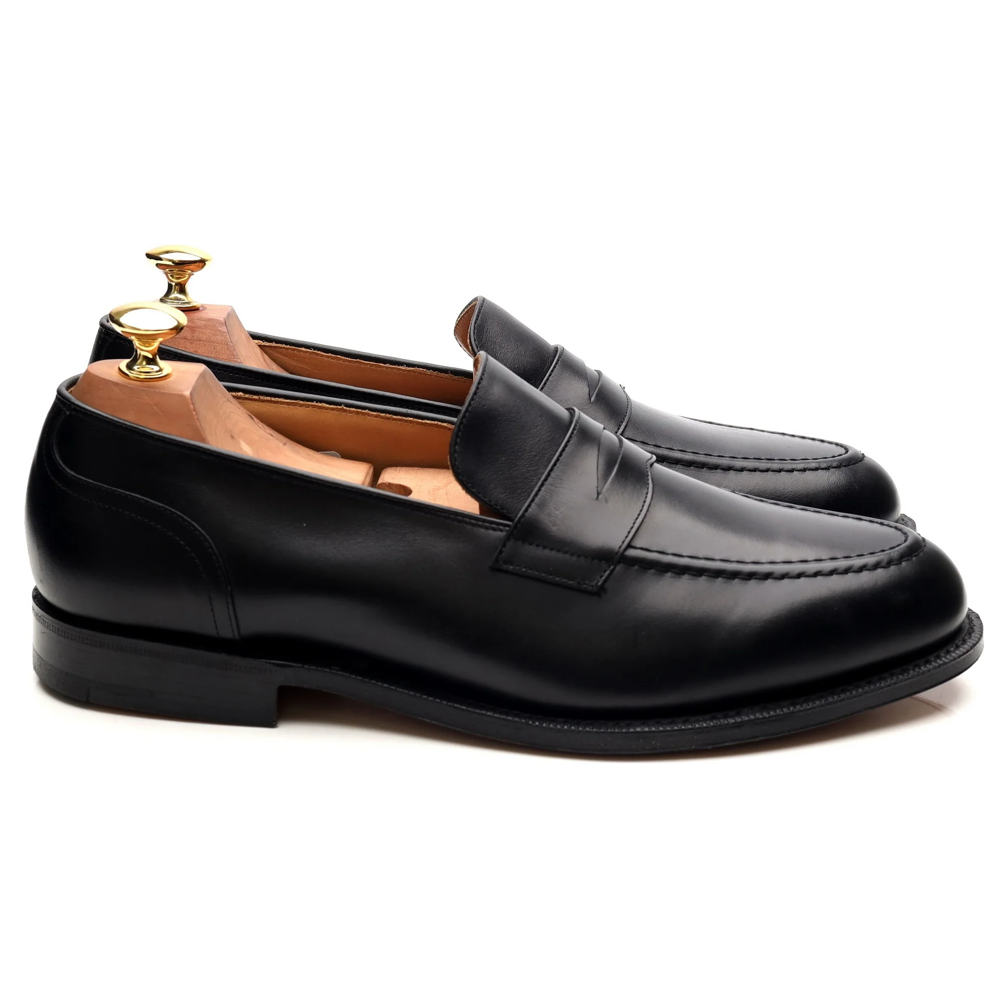'Salisbury' Black Leather Loafers UK 9 G - Image 6