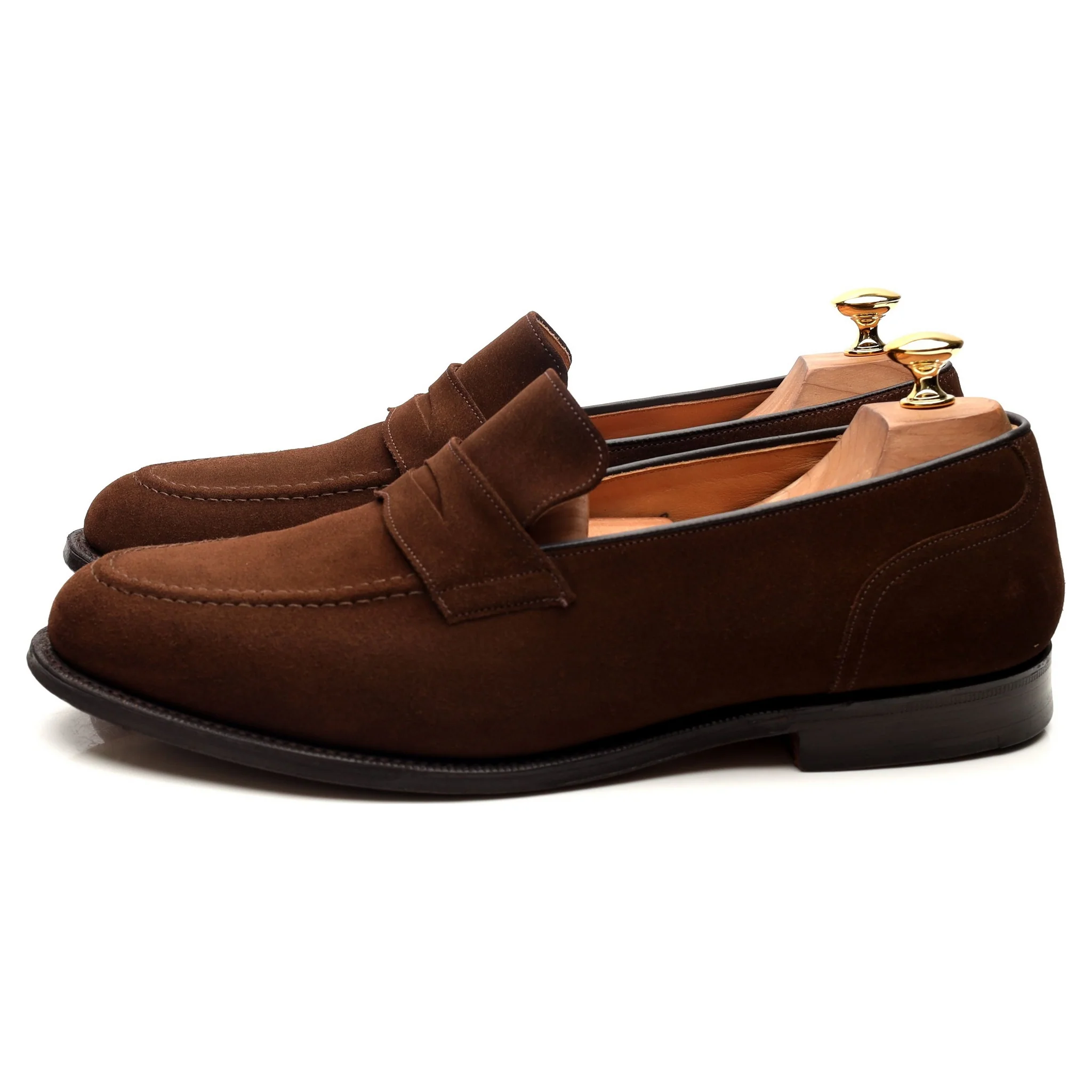 'Salisbury' Brown Suede Loafers UK 10.5 F - Image 2