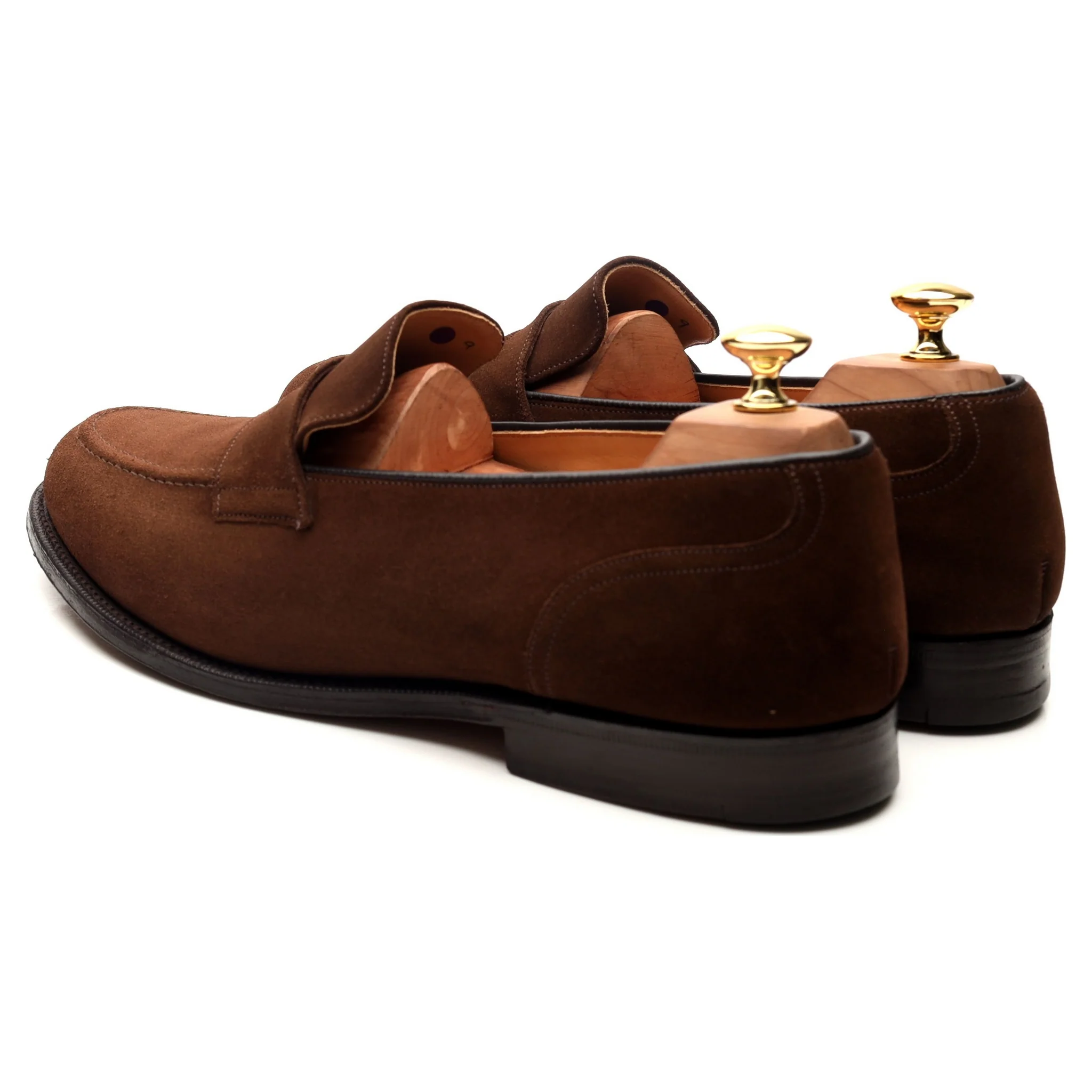 'Salisbury' Brown Suede Loafers UK 10.5 F - Image 3