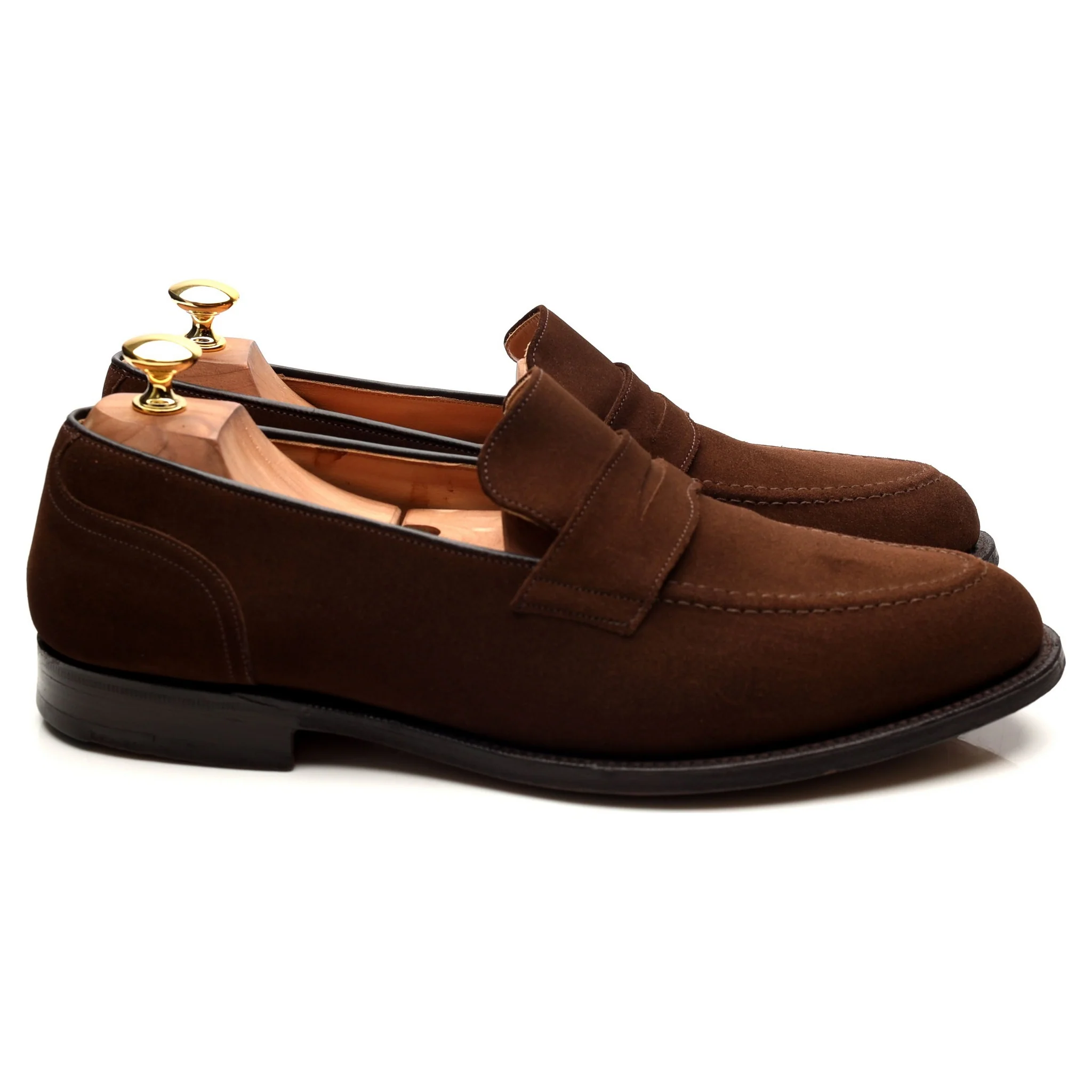 'Salisbury' Brown Suede Loafers UK 10.5 F - Image 6