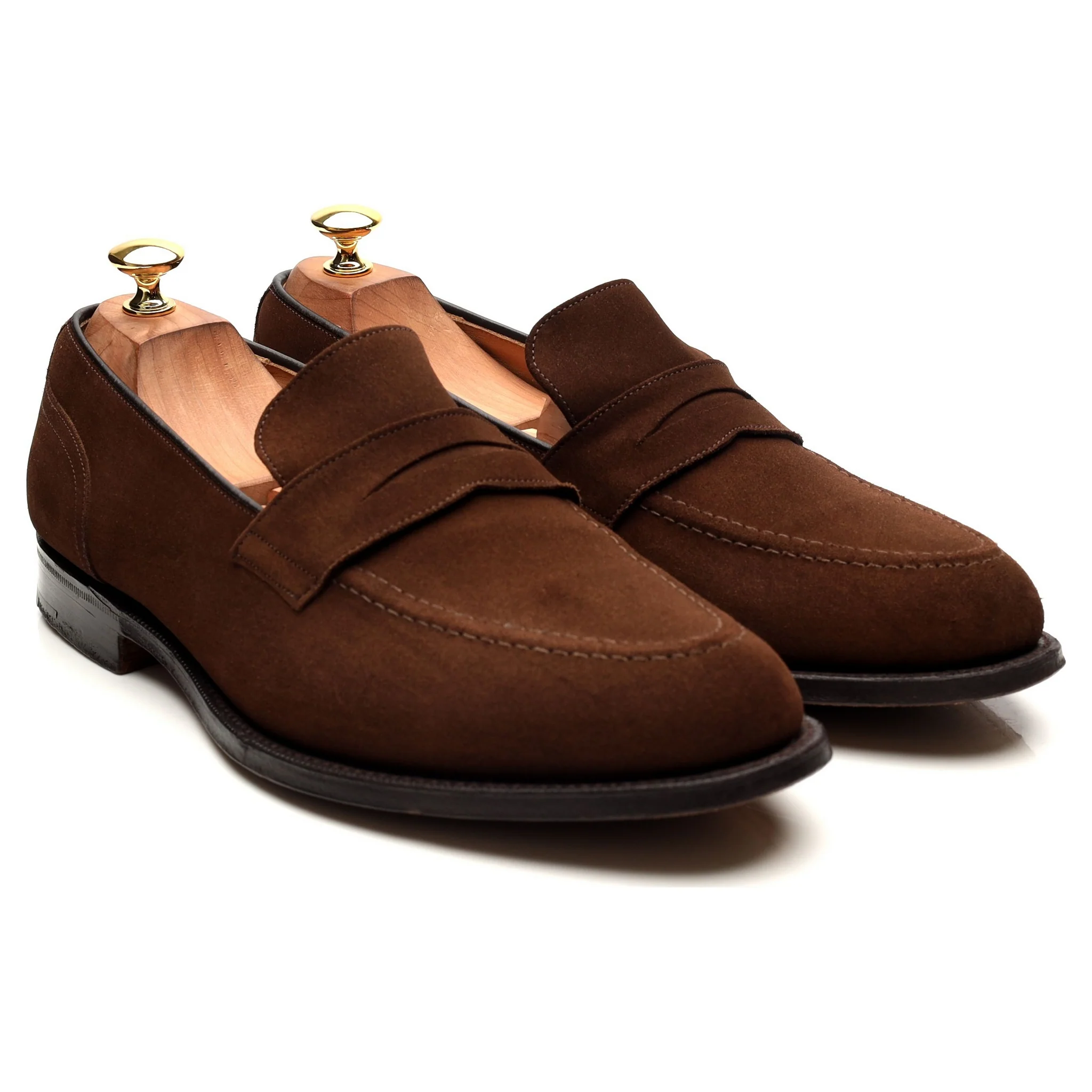 'Salisbury' Brown Suede Loafers UK 10.5 F - Image 7