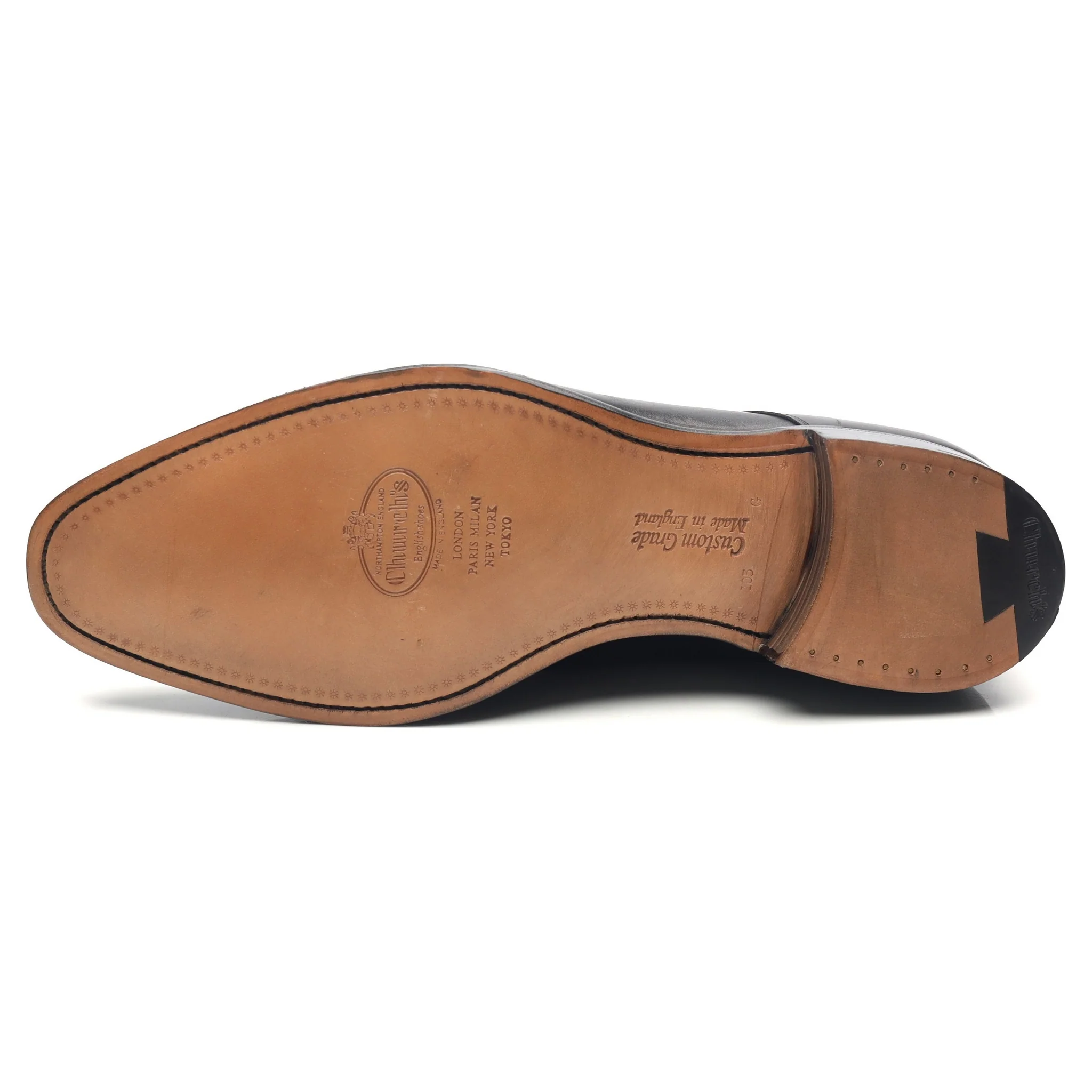 'Sawley' Black Leather Derby UK 10.5 G - Image 10