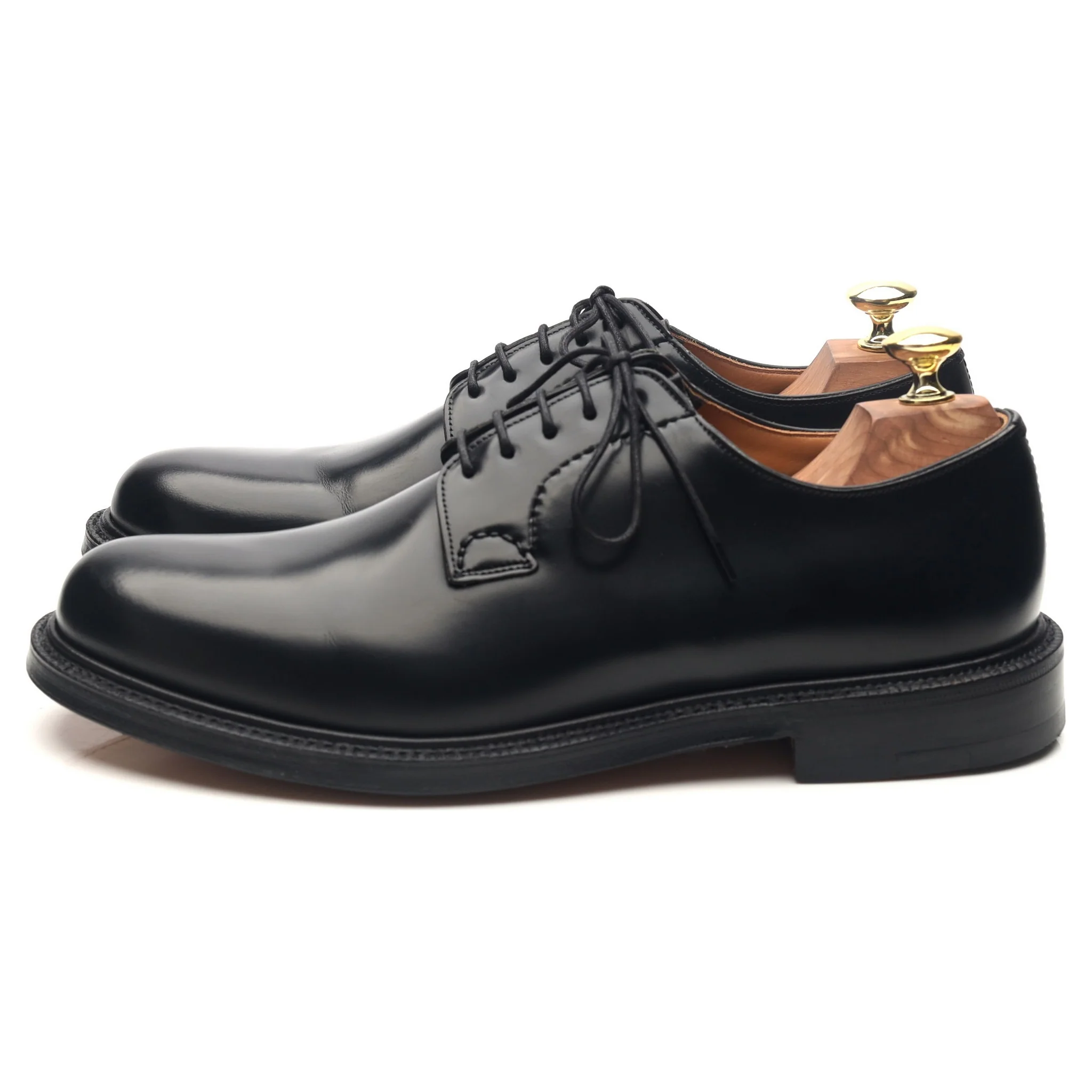 'Shannon' Black Leather Derby UK 8 F - Image 2