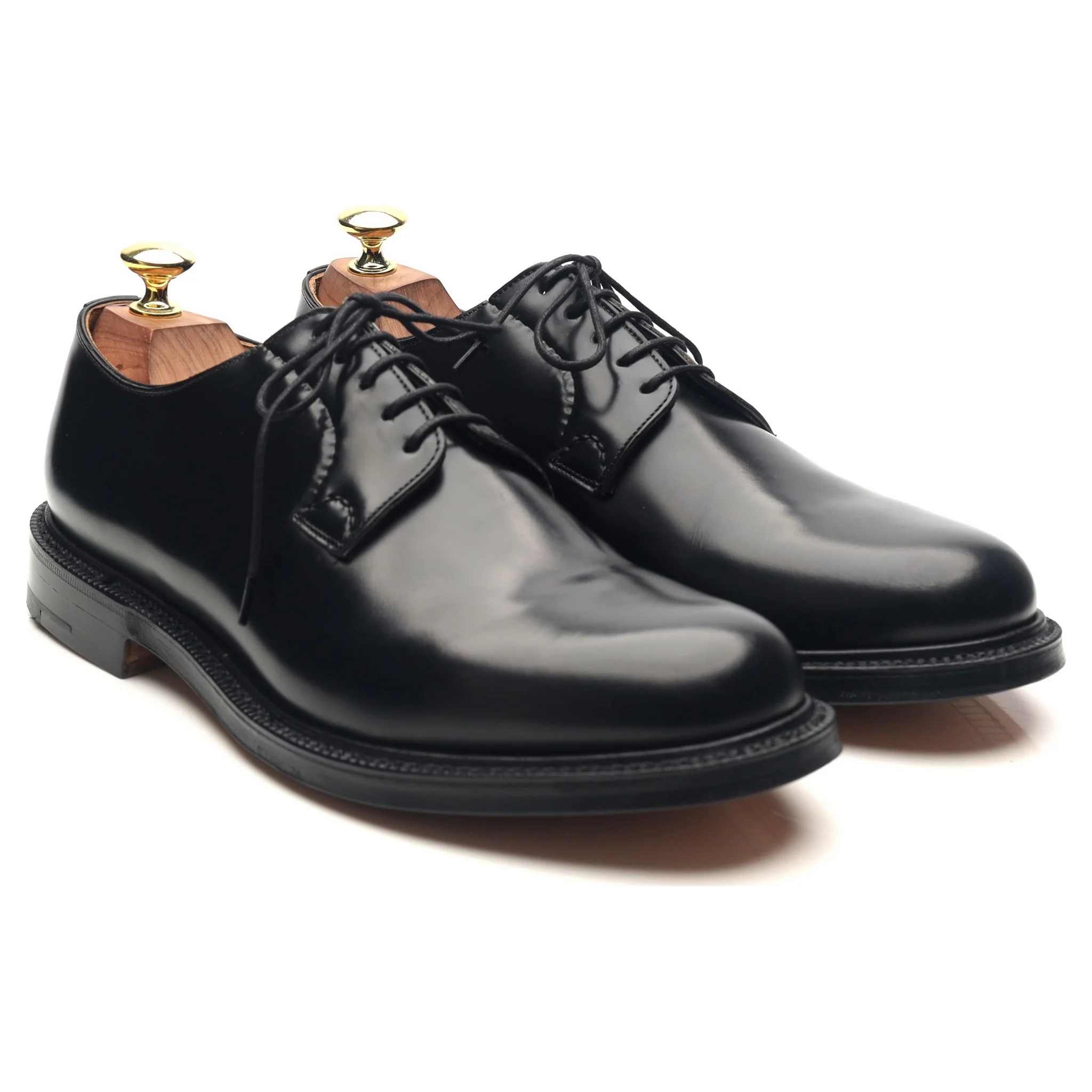 'Shannon' Black Leather Derby UK 8 F - Image 7
