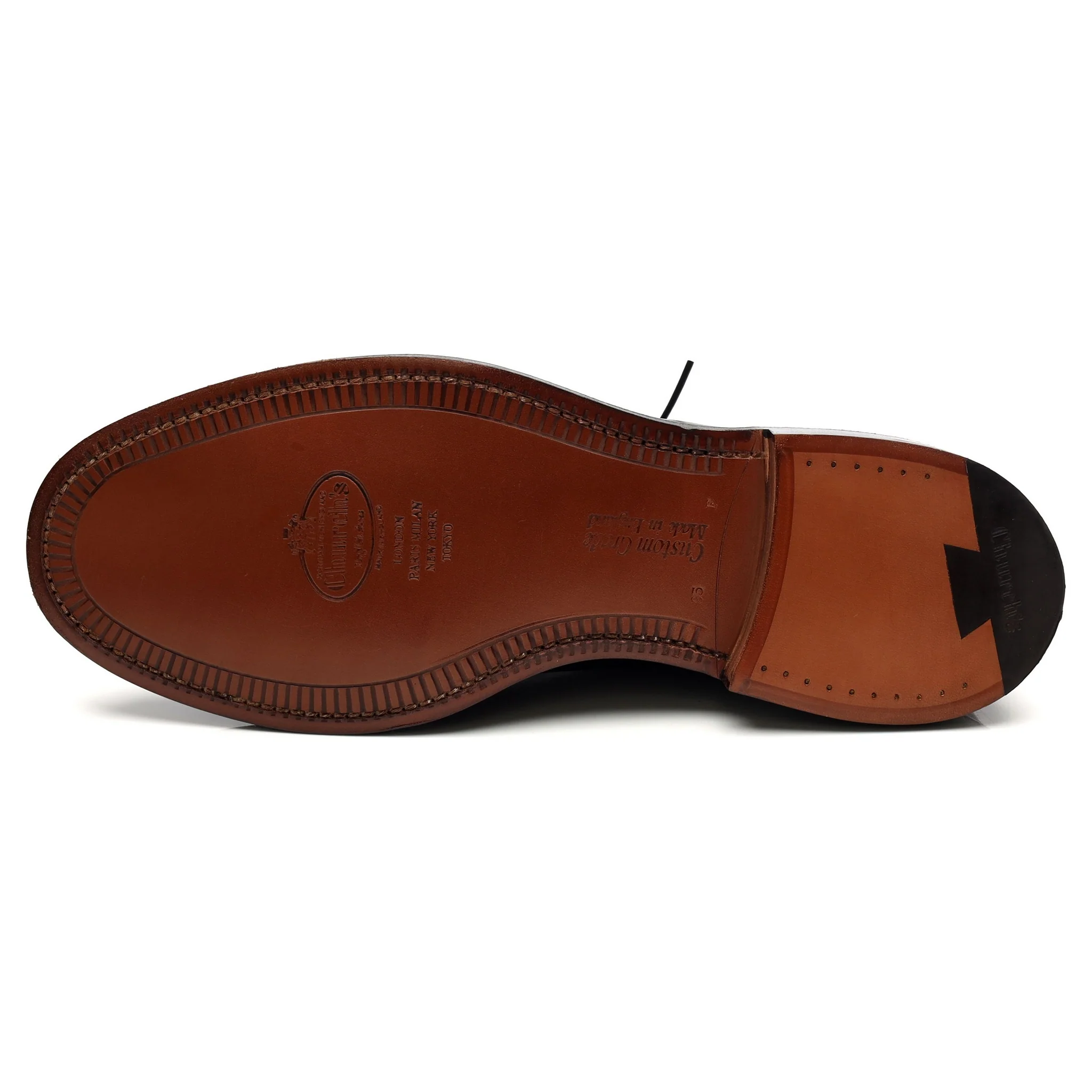 'Shannon' Burgundy Cordovan Leather Derby UK 9.5 F - Image 10