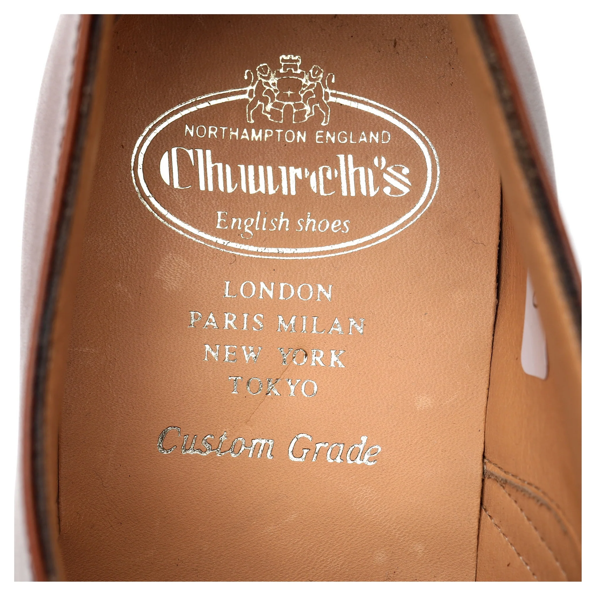 'Toronto' Tan Brown Leather Oxford Semi Brogues UK 9.5 F - Image 12