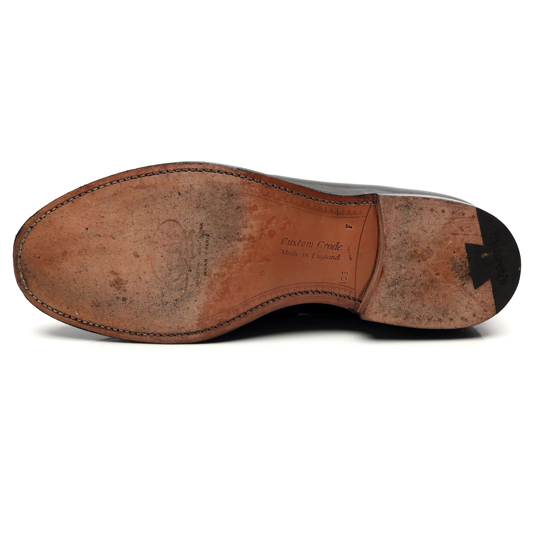 'Wesley' Brown Leather Loafers UK 10.5 F - Image 10