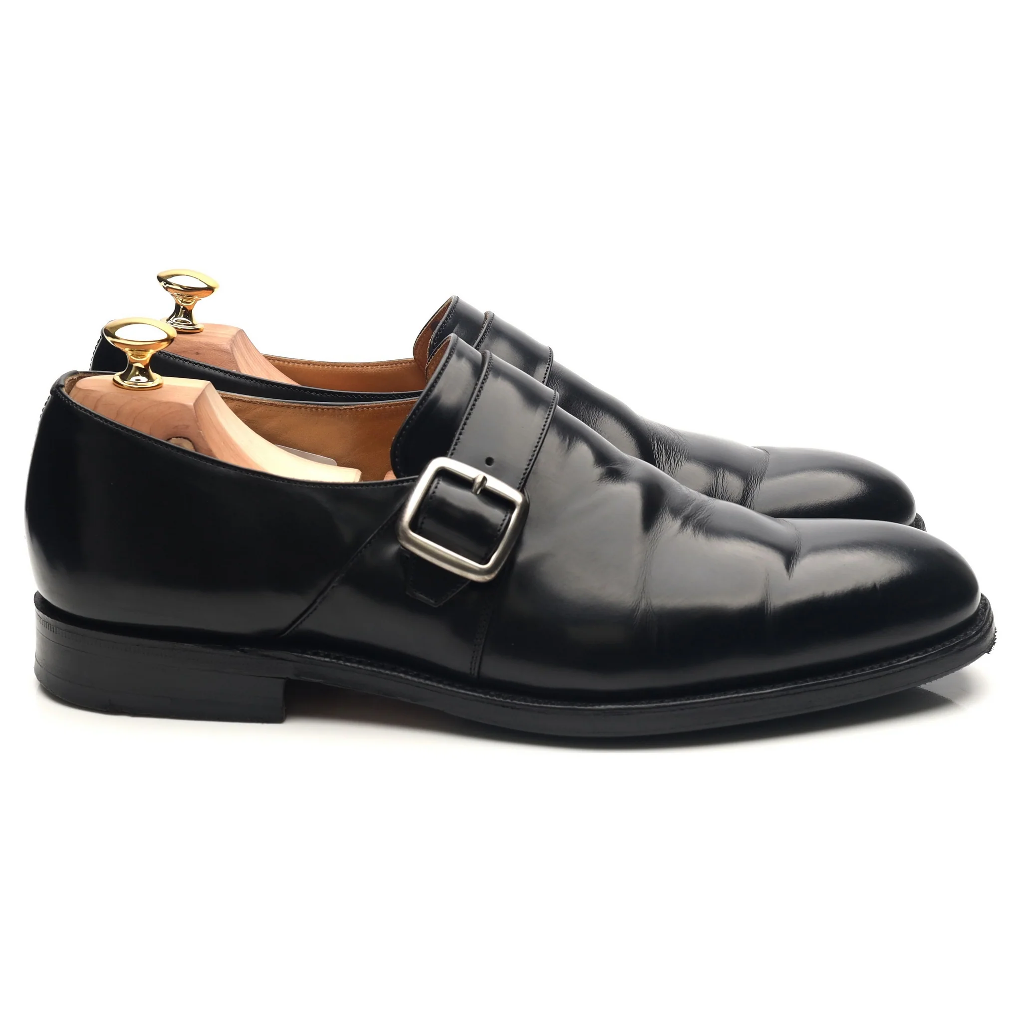 'Westbury' Black Leather Monk Strap UK 11 F - Image 6