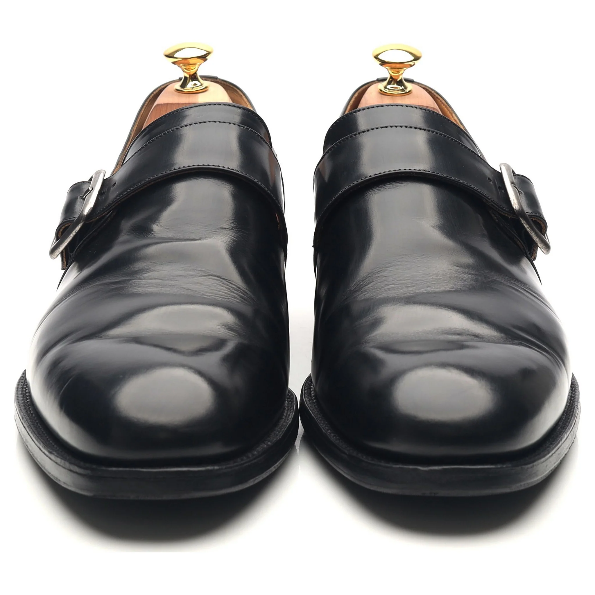 'Westbury' Black Leather Monk Strap UK 11 F - Image 8
