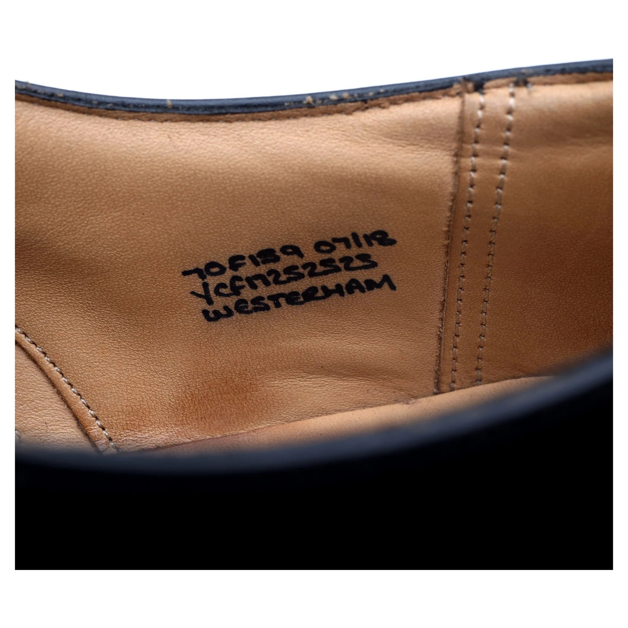 'Westerham' Black Leather Oxford UK 7 F - Image 13