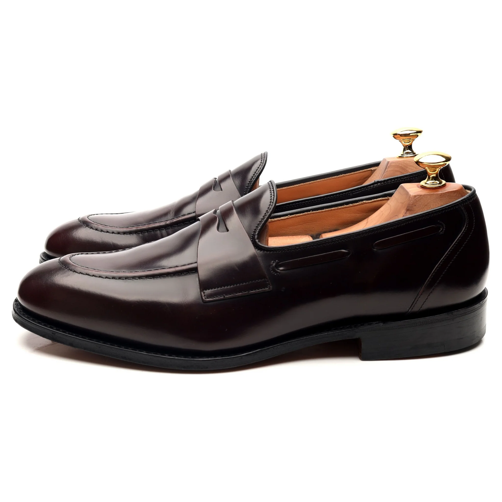 'Widnes' Burgundy Leather Loafers UK 9.5 G - Image 2