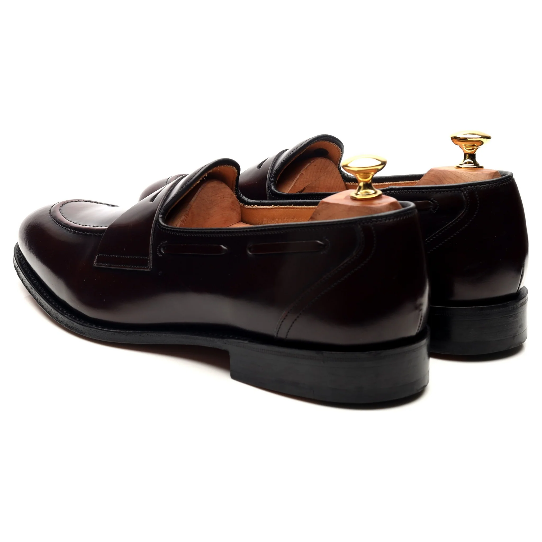 'Widnes' Burgundy Leather Loafers UK 9.5 G - Image 3
