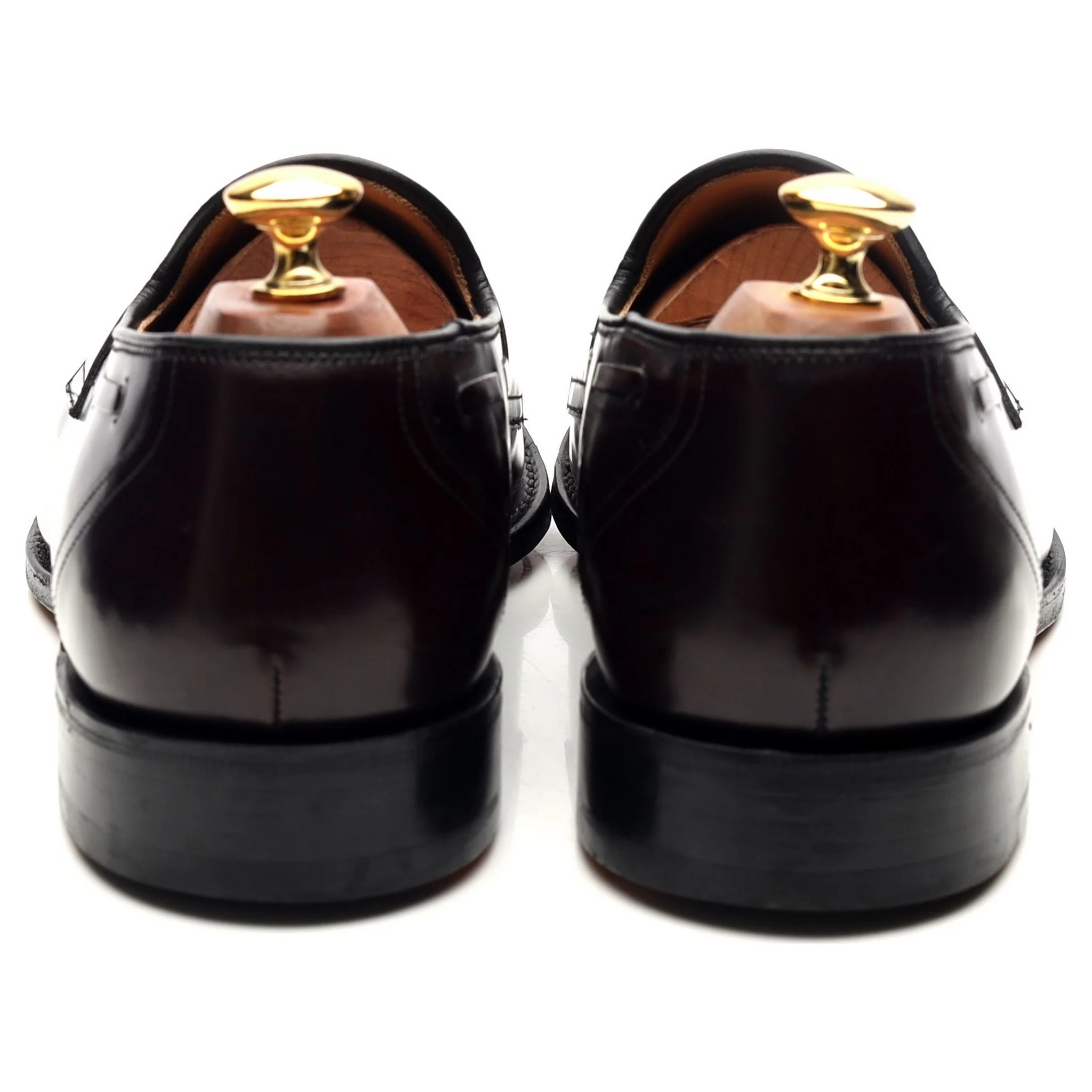 'Widnes' Burgundy Leather Loafers UK 9.5 G - Image 4